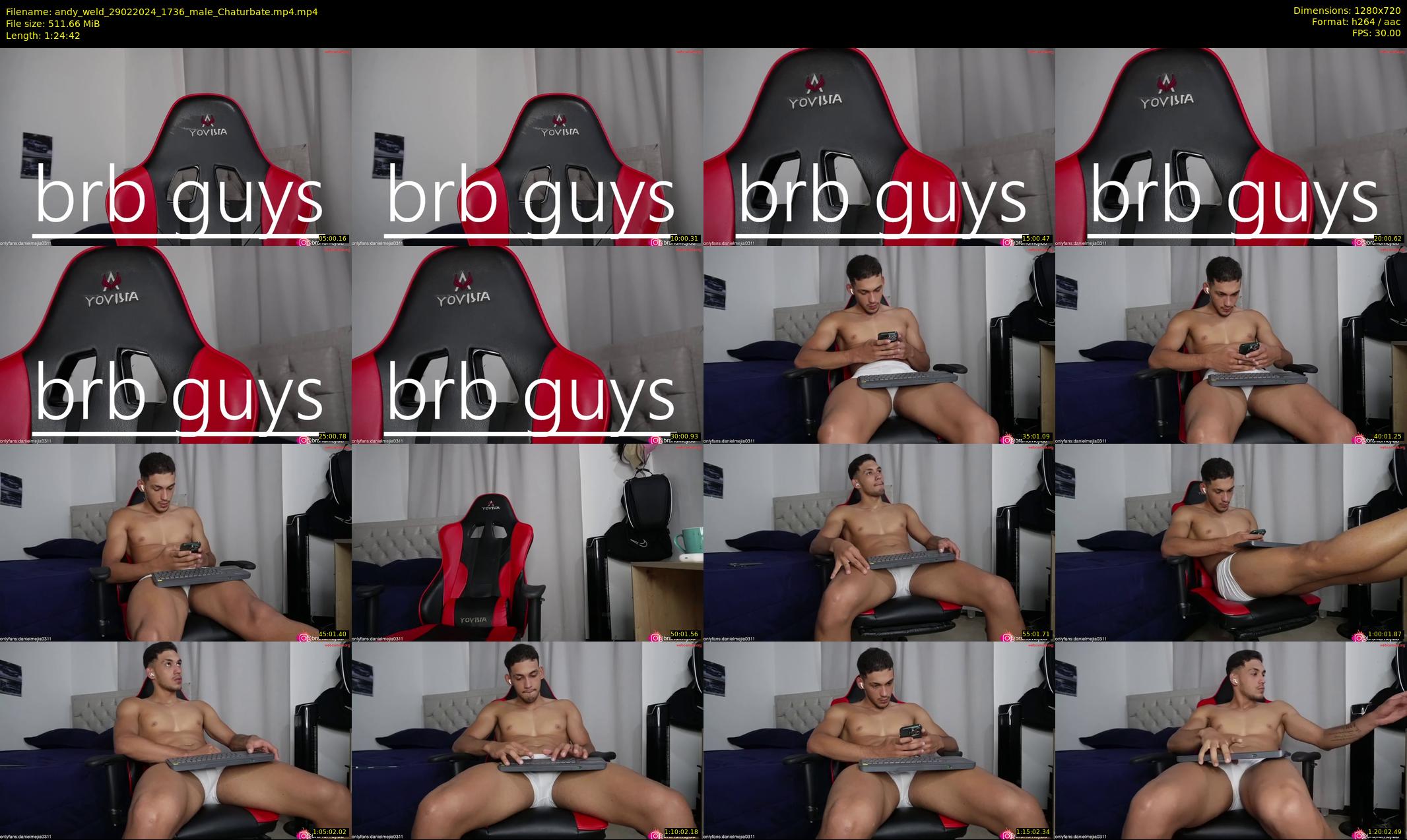 andy_weld — 85 minute Chaturbate male cam show recording, 720p, Feb 29, 2024