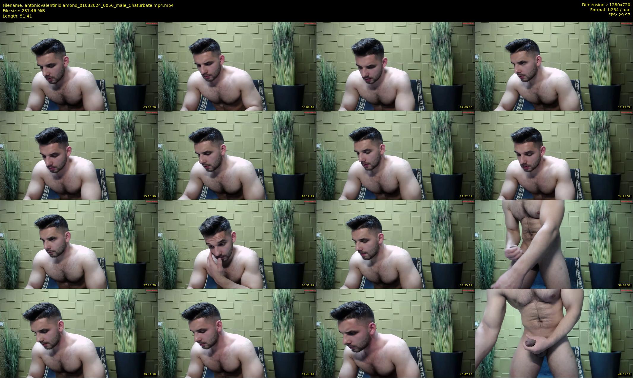antoniovalentinidiamond — 52 minute Chaturbate male cam show recording, 720p, Mar 1, 2024