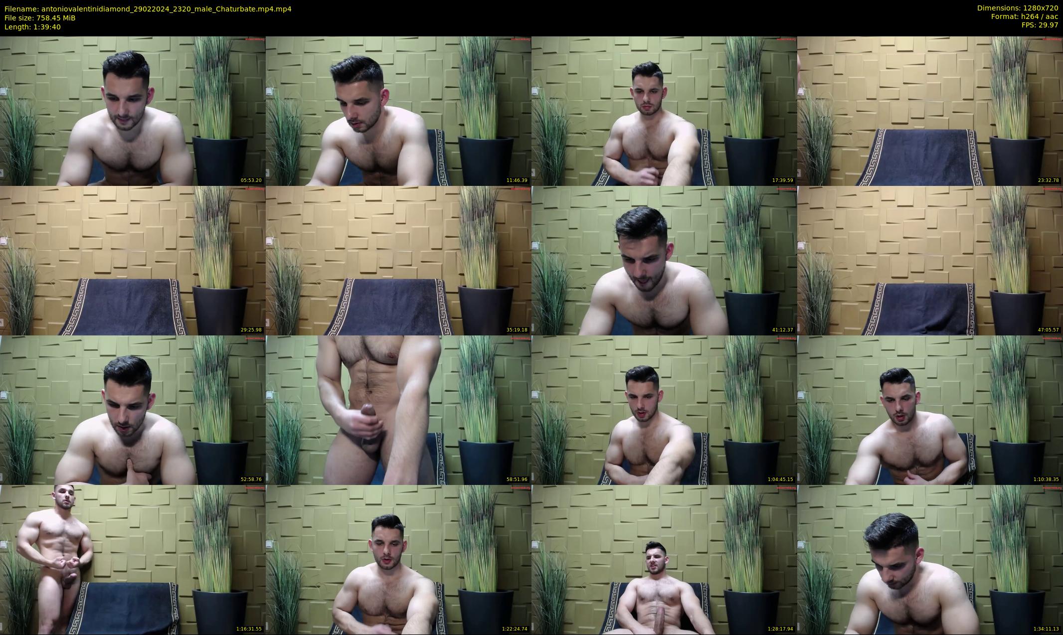 antoniovalentinidiamond — 100 minute Chaturbate male cam show recording, 720p, Feb 29, 2024
