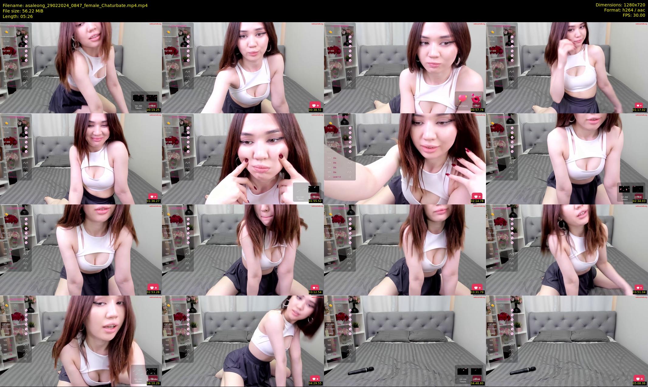 asaleong — 6 minute Chaturbate female cam show recording, 720p, Feb 29, 2024