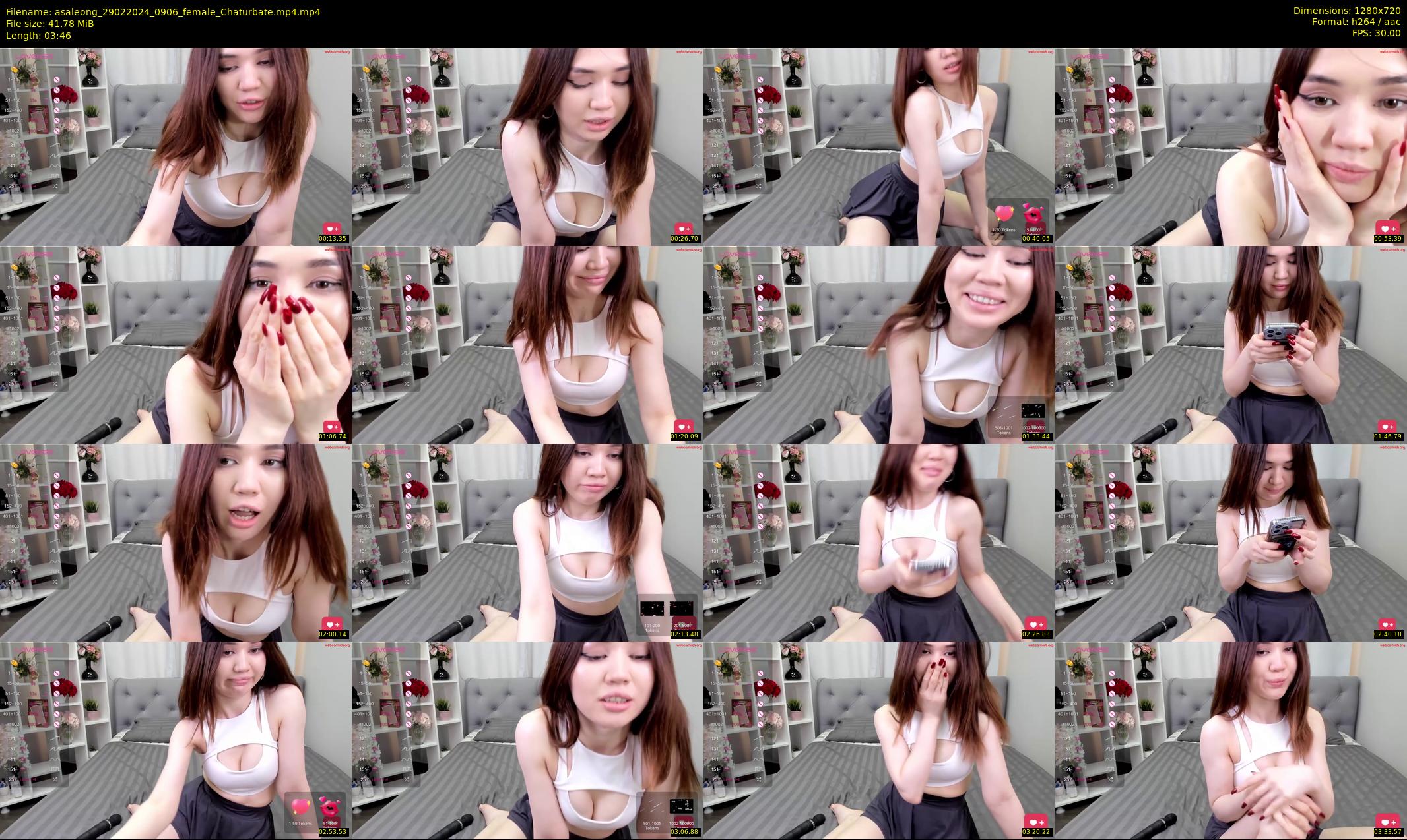 asaleong — 4 minute Chaturbate female cam show recording, 720p, Feb 29, 2024