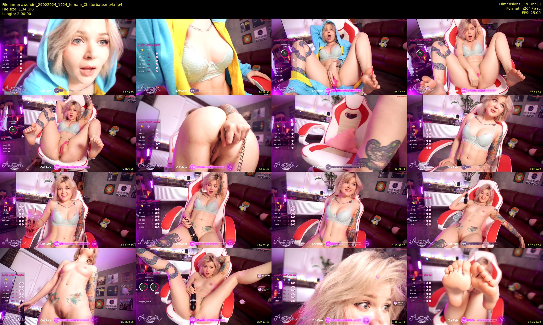 awondrr — 120 minute Chaturbate female cam show recording, 720p, Feb 29, 2024