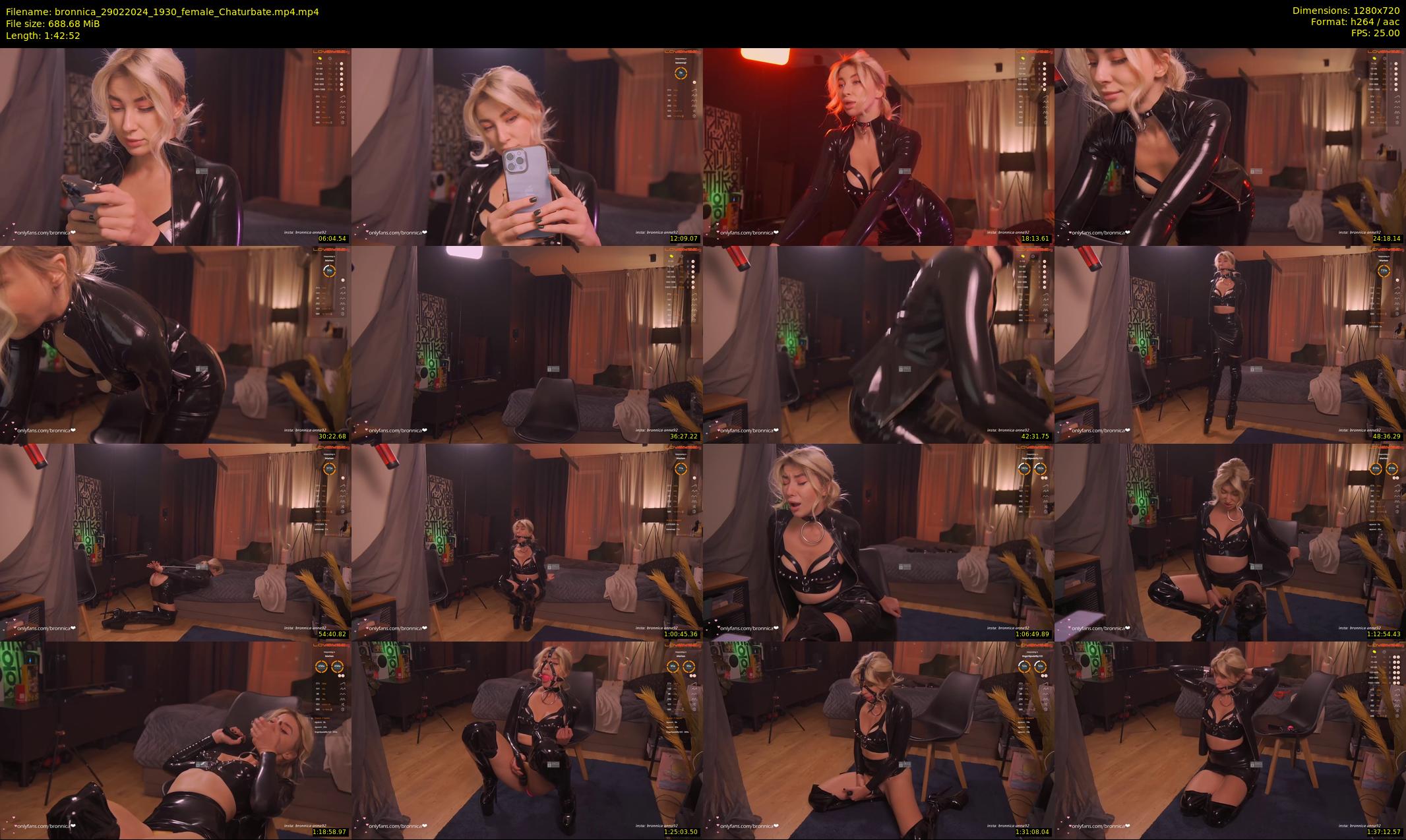 bronnica — 103 minute Chaturbate female cam show recording, 720p, Feb 29, 2024