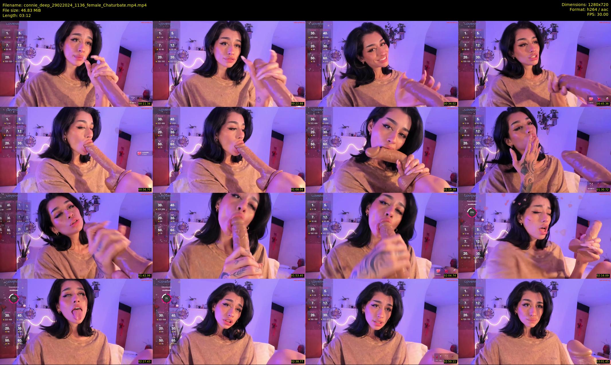 connie_deep — 4 minute Chaturbate female cam show recording, 720p, Feb 29, 2024