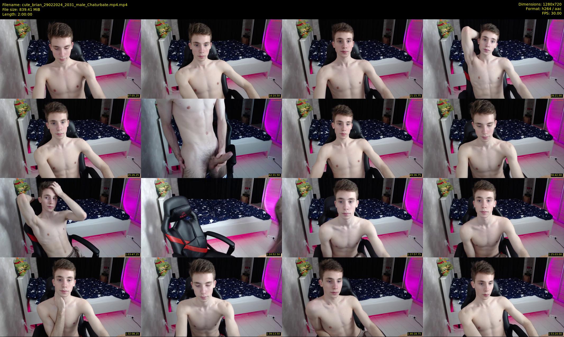 cute_brian — 120 minute Chaturbate male cam show recording, 720p, Feb 29, 2024