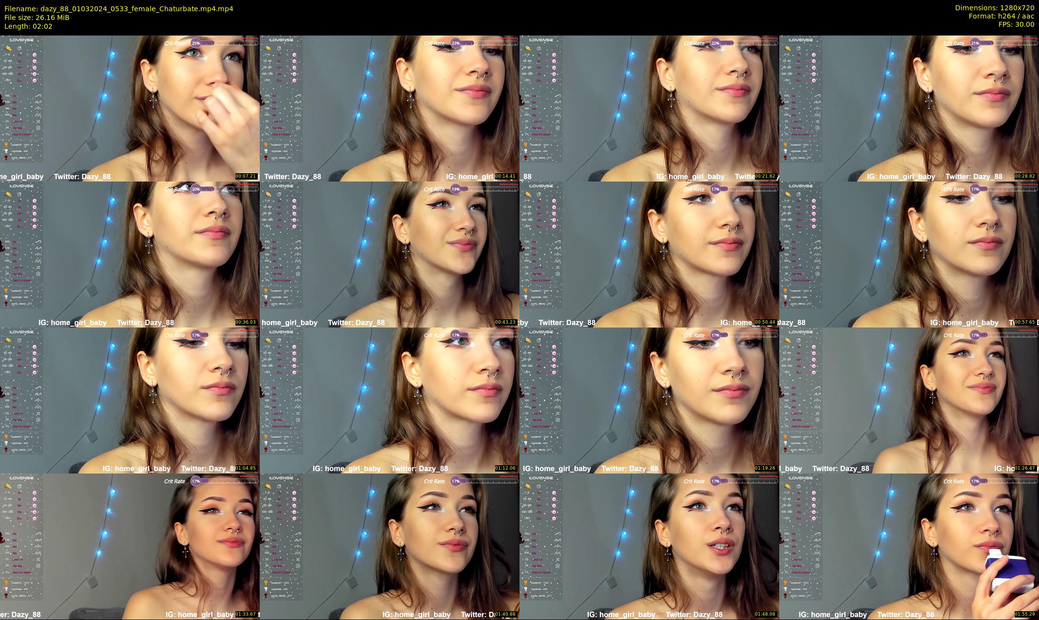 dazy_88 — 3 minute Chaturbate female cam show recording, 720p, Mar 1, 2024