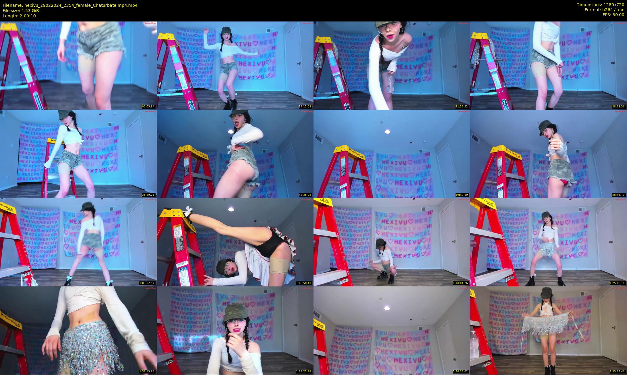 hexivu — 121 minute Chaturbate female cam show recording, 720p, Feb 29, 2024