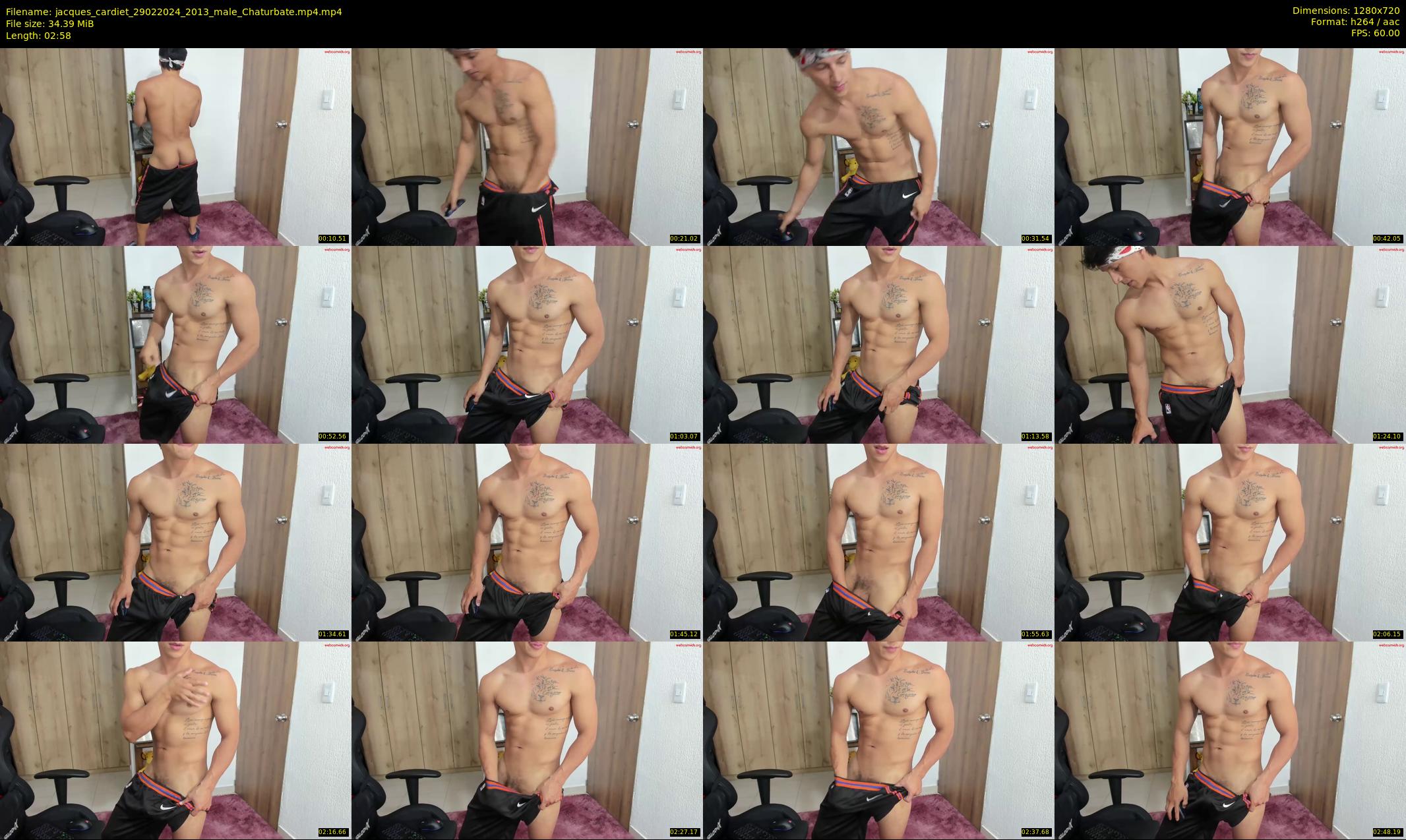 jacques_cardiet — 3 minute Chaturbate male cam show recording, 720p, Feb 29, 2024