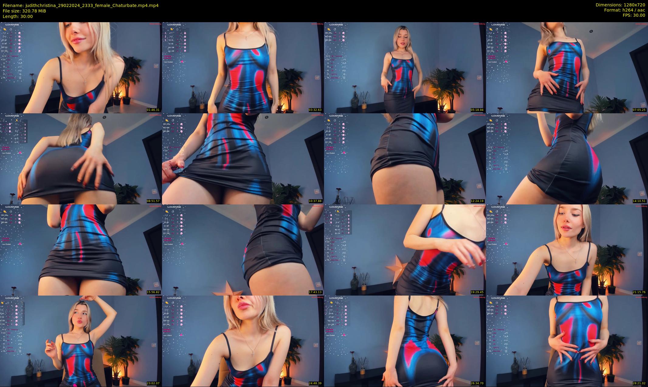 judithchristina — 30 minute Chaturbate female cam show recording, 720p, Feb 29, 2024