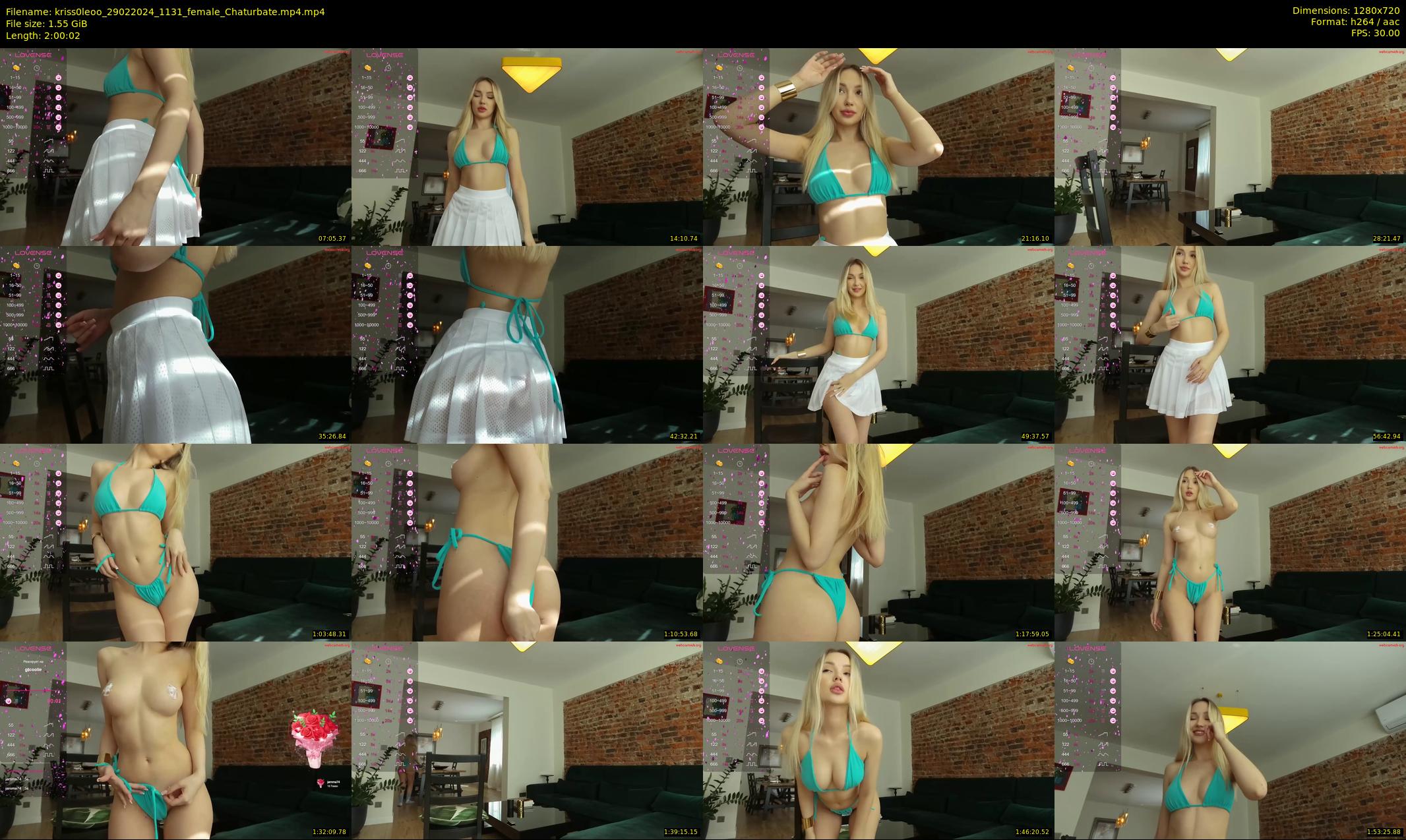 kriss0leoo — 121 minute Chaturbate couple cam show recording, 720p, Feb 29, 2024