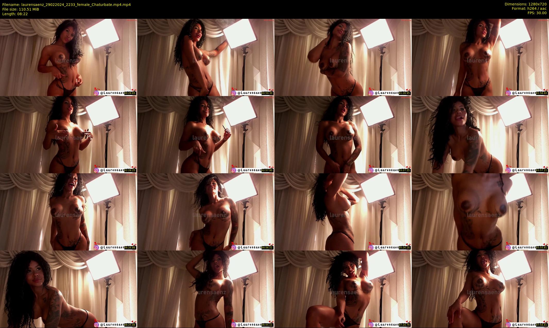 laurensaenz — 9 minute Chaturbate female cam show recording, 720p, Feb 29, 2024
