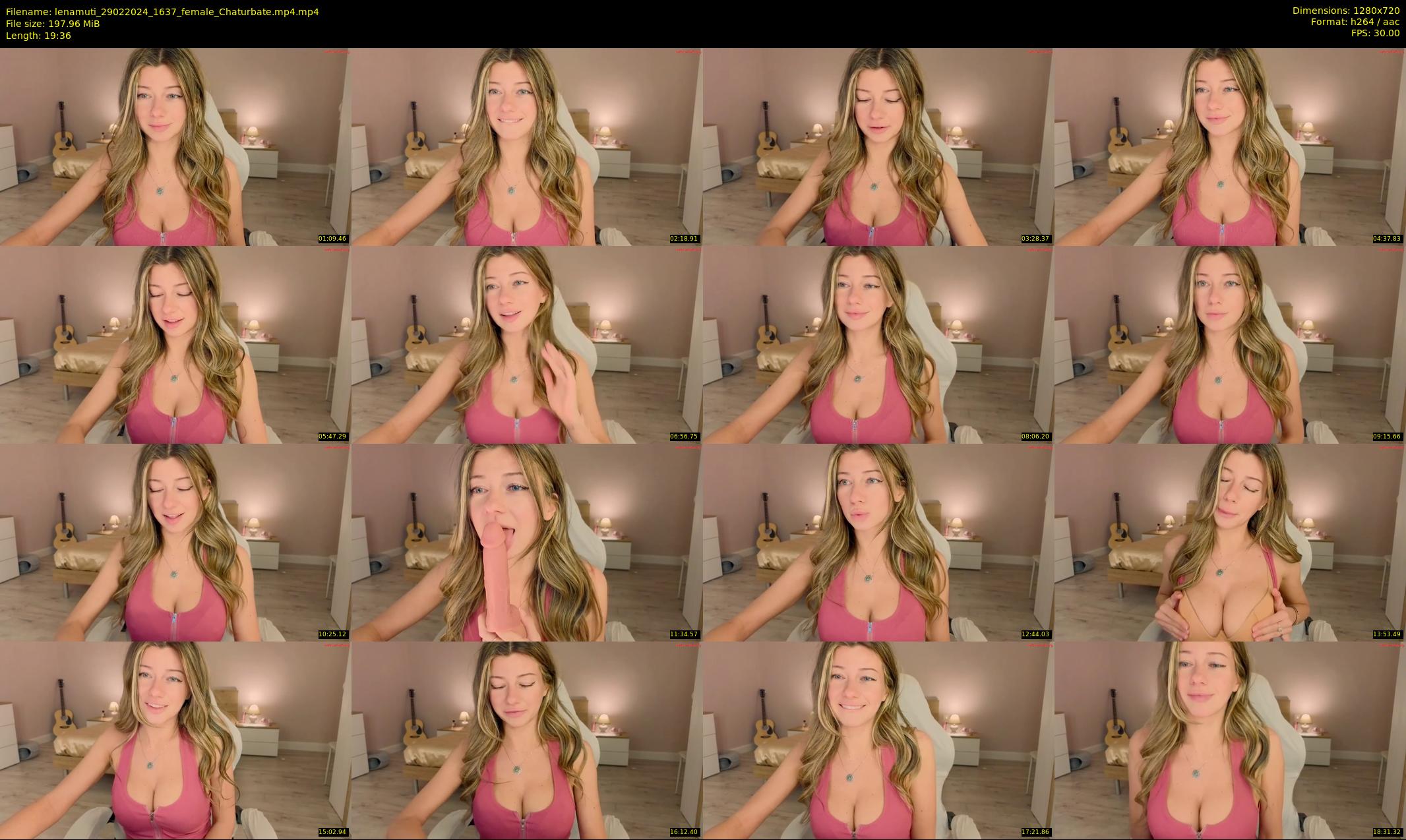 lenamuti — 20 minute Chaturbate female cam show recording, 720p, Feb 29, 2024