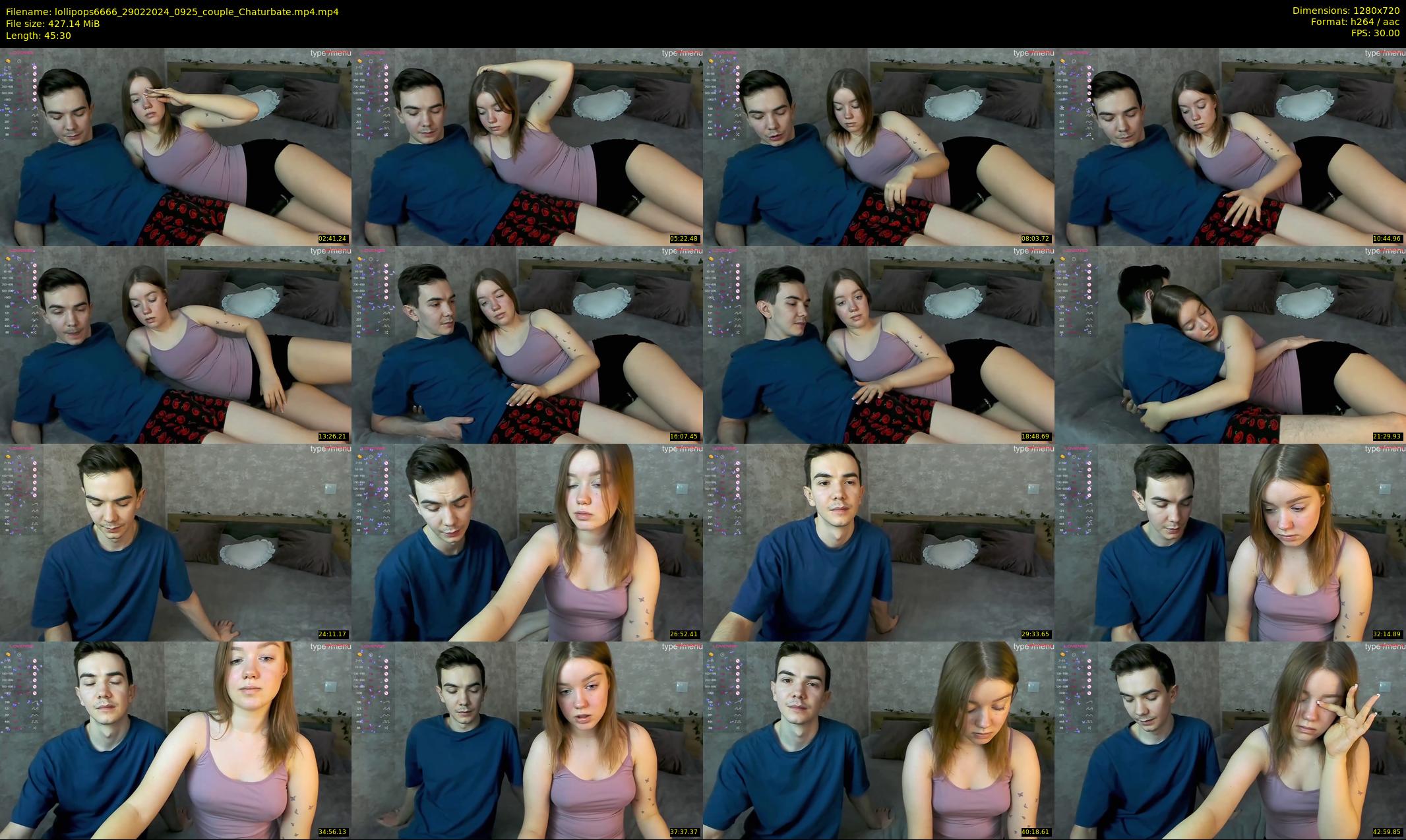 lollipops6666 — 46 minute Chaturbate couple cam show recording, 720p, Feb 29, 2024