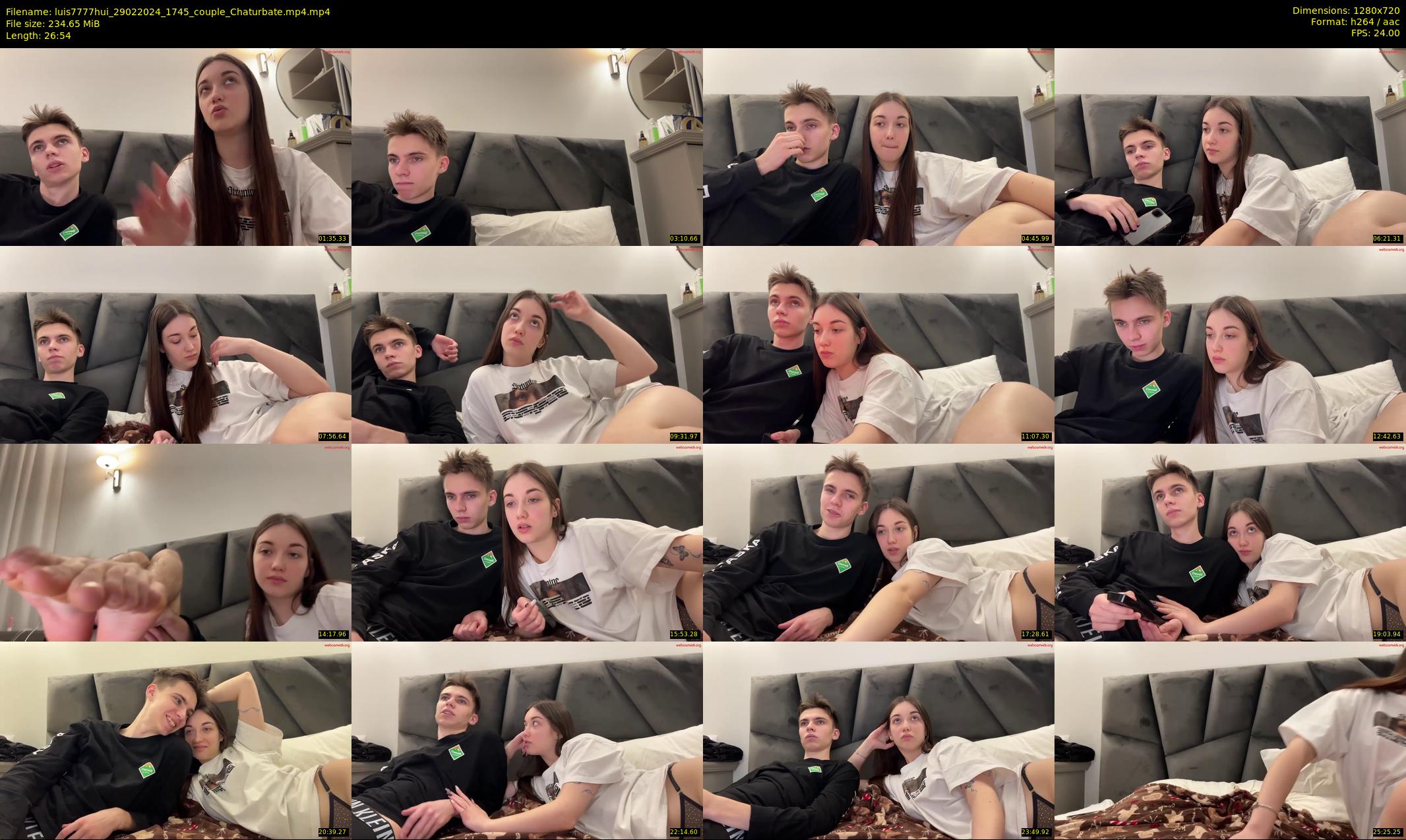 luis7777hui — 27 minute Chaturbate couple cam show recording, 720p, Feb 29, 2024