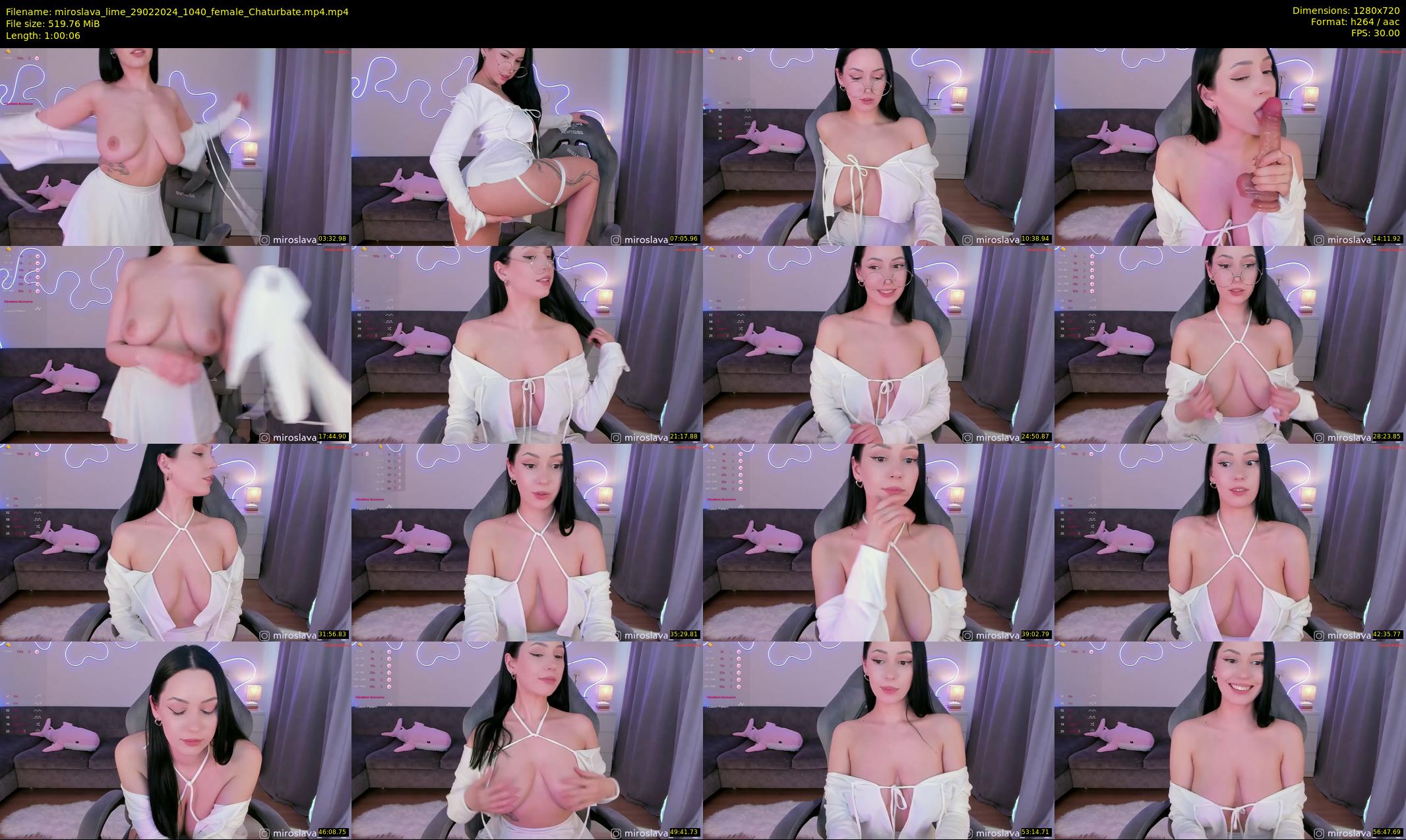 miroslava_lime — 61 minute Chaturbate female cam show recording, 720p, Feb 29, 2024