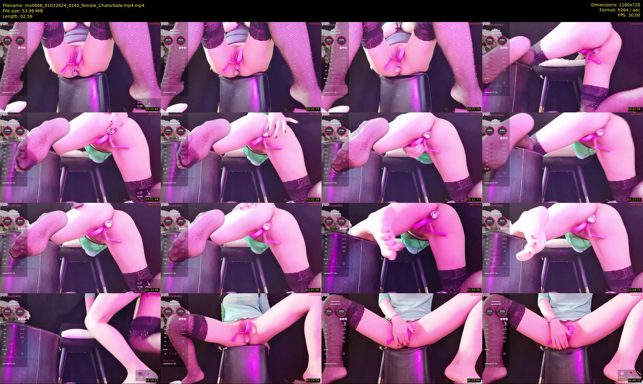 moli666 — 3 minute Chaturbate female cam show recording, 720p, Mar 1, 2024