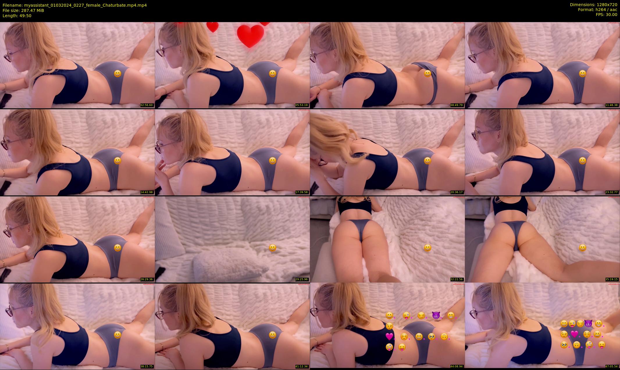 myassistant — 50 minute Chaturbate female cam show recording, 720p, Mar 1, 2024