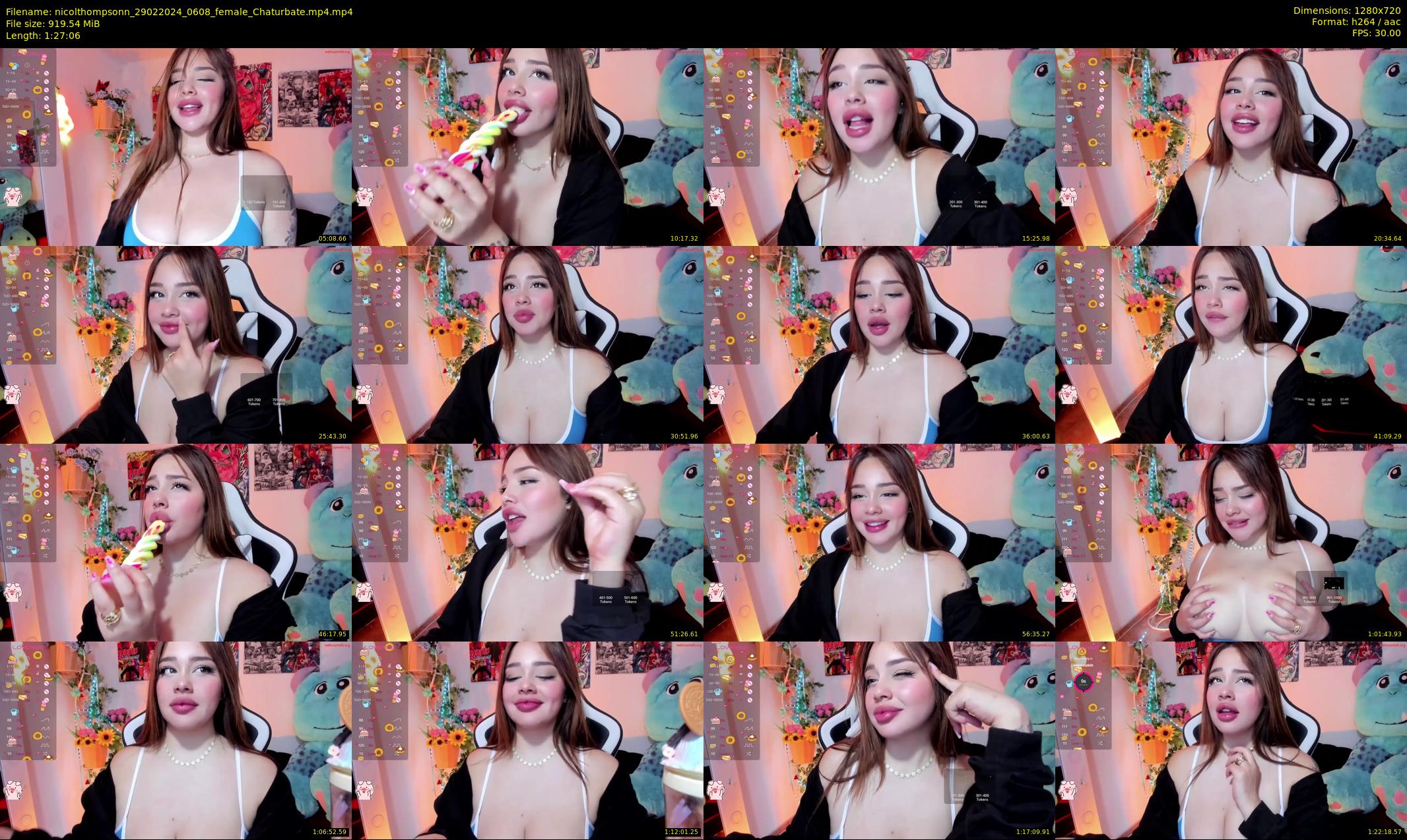 nicolthompsonn — 88 minute Chaturbate female cam show recording, 720p, Feb 29, 2024