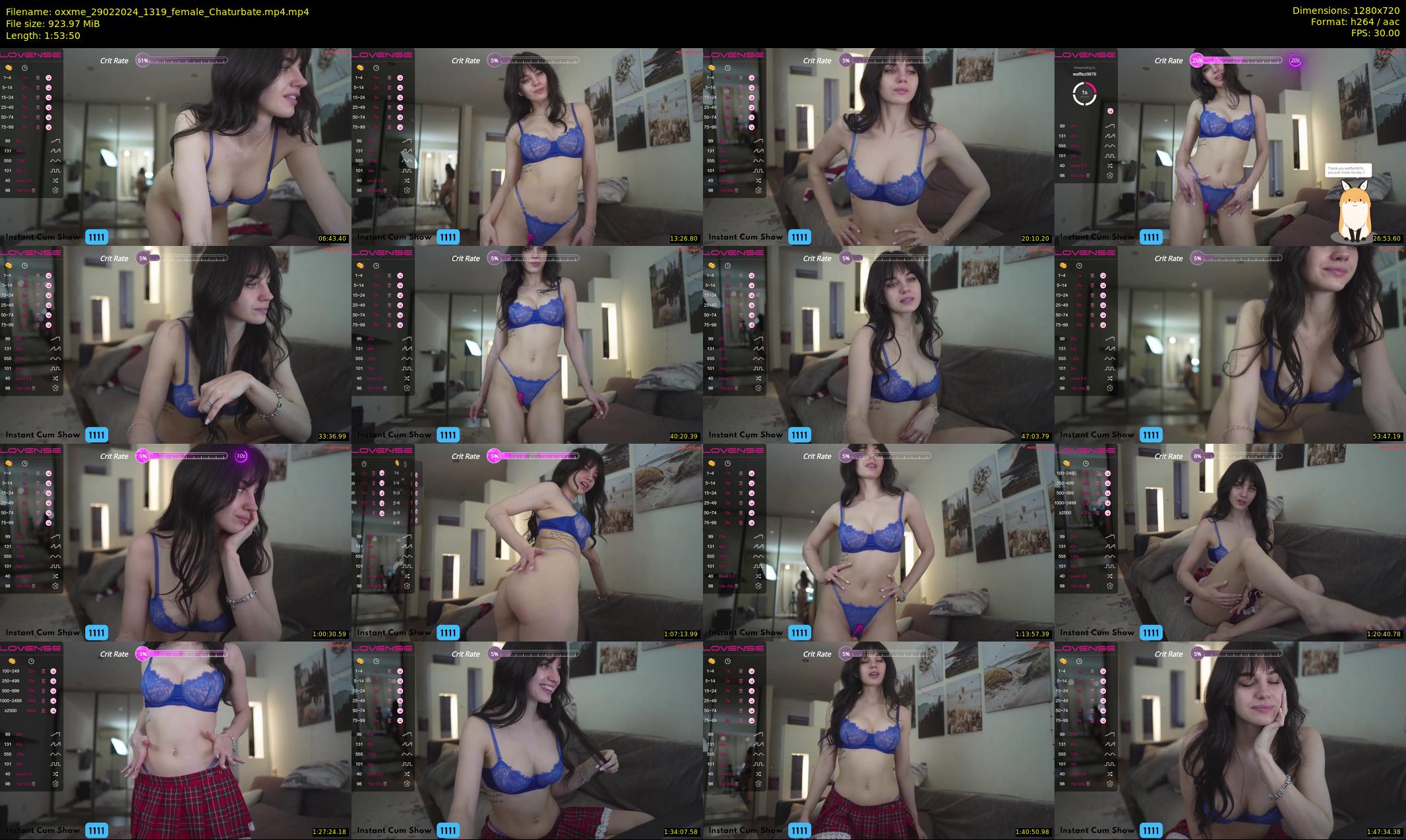 oxxme — 114 minute Chaturbate female cam show recording, 720p, Feb 29, 2024