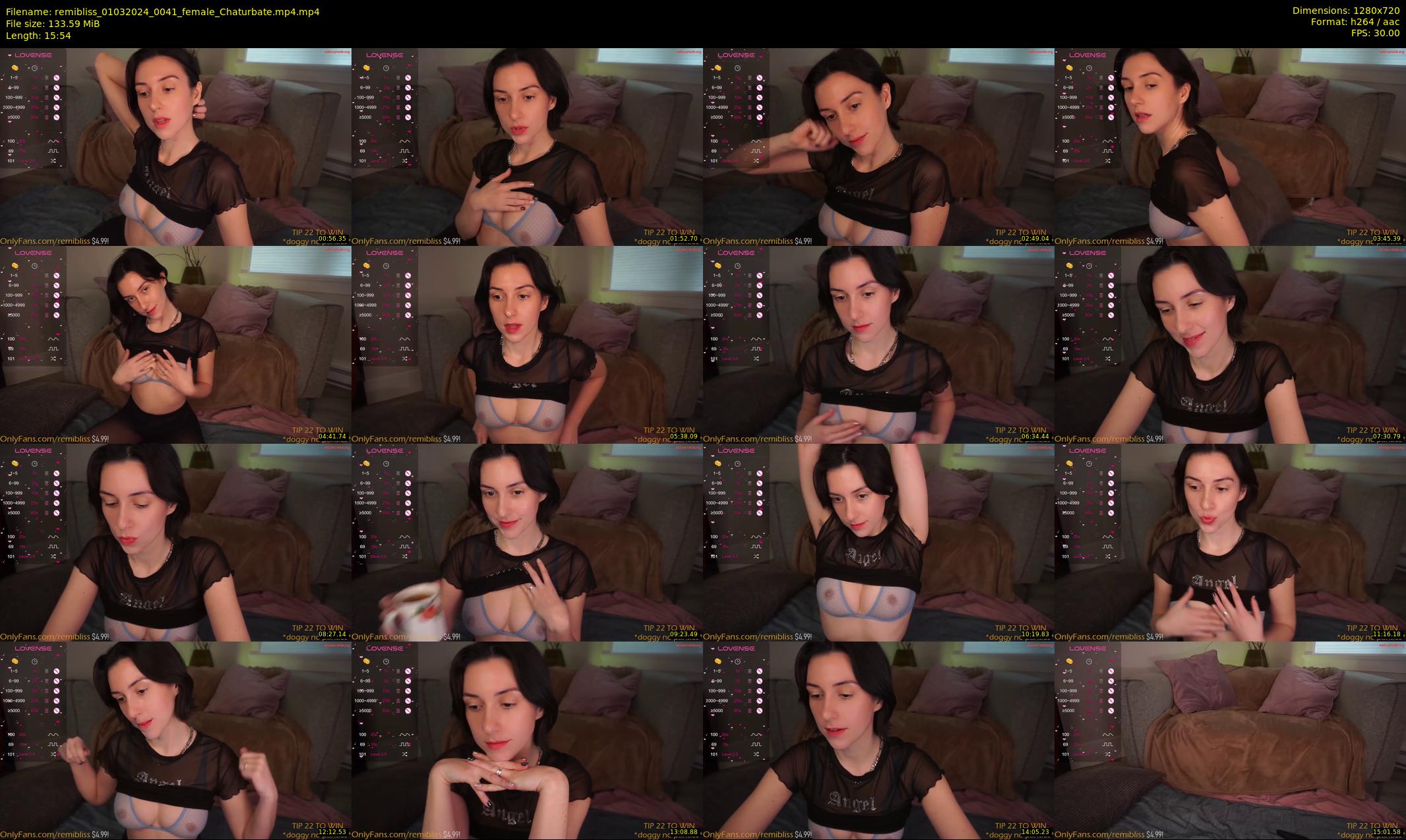 remibliss — 16 minute Chaturbate female cam show recording, 720p, Mar 1, 2024