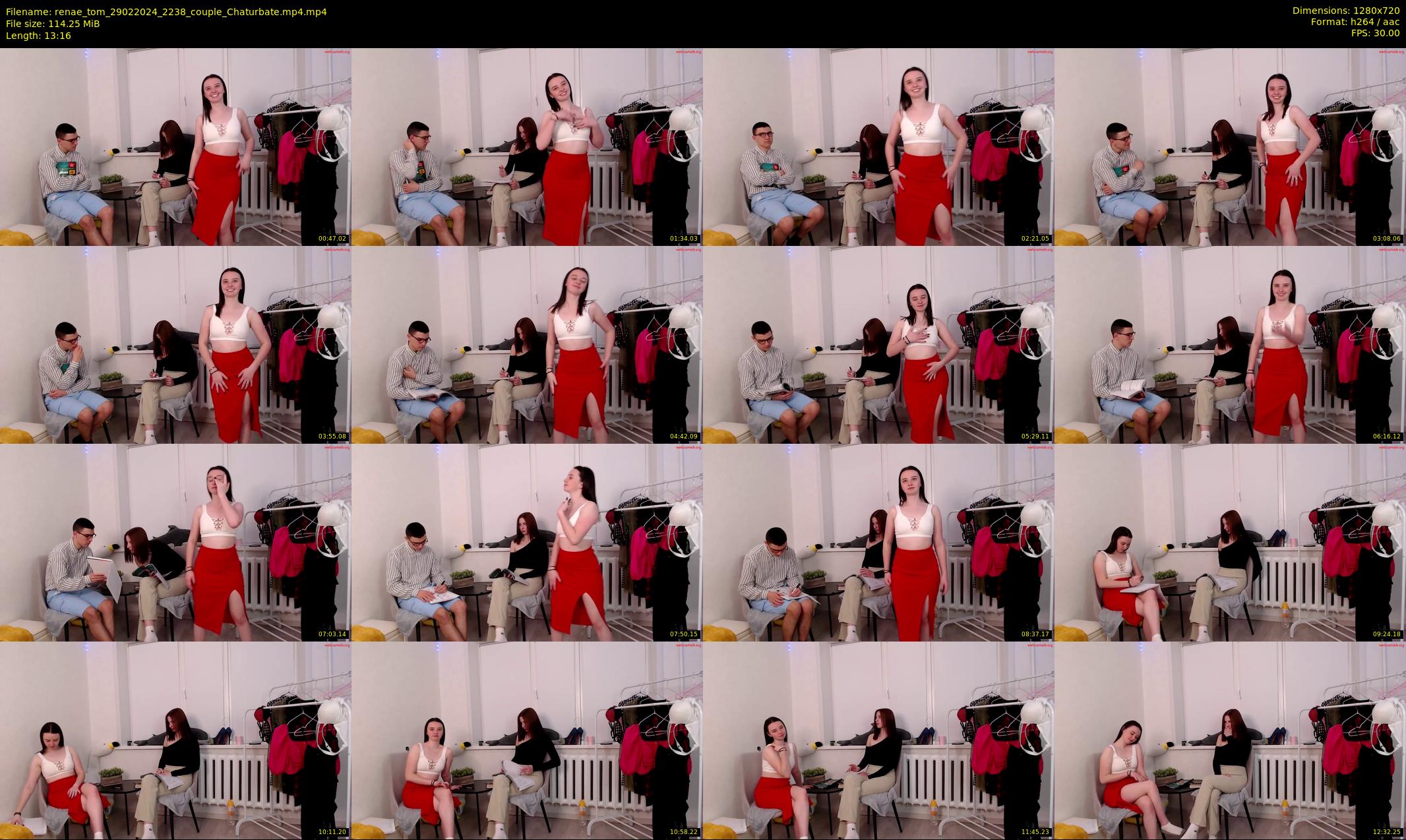 renae_tom — 14 minute Chaturbate couple cam show recording, 720p, Feb 29, 2024