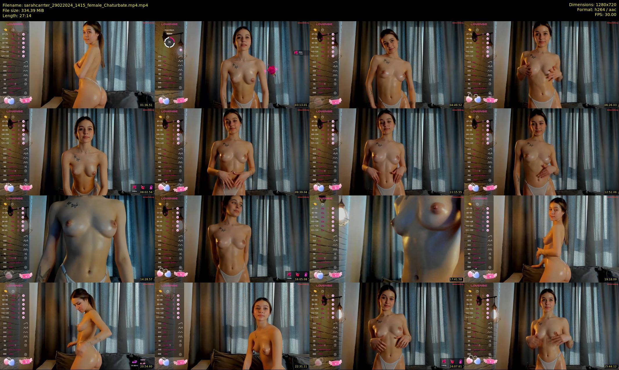 sarahcarrter — 28 minute Chaturbate female cam show recording, 720p, Feb 29, 2024