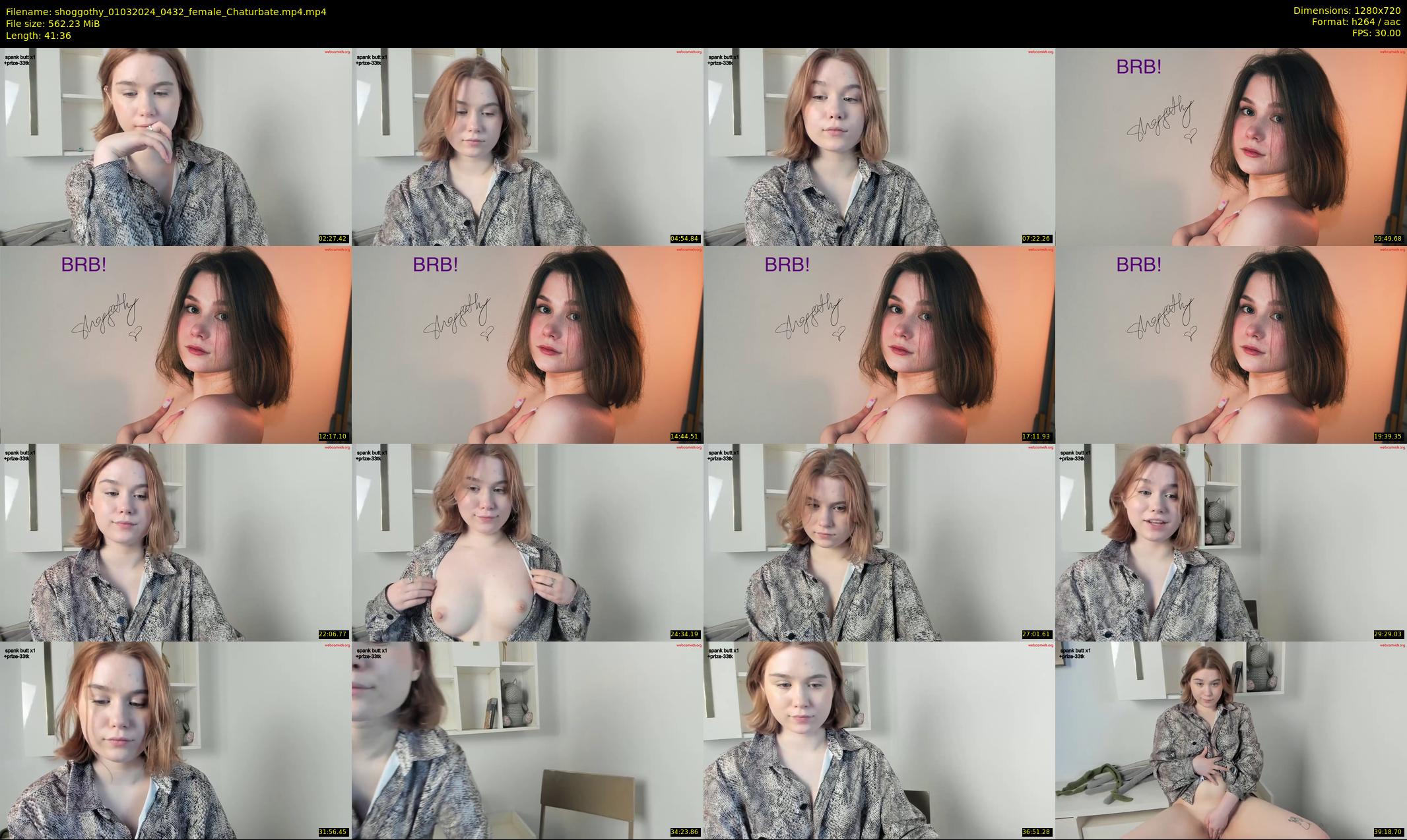 shoggothy — 42 minute Chaturbate female cam show recording, 720p, Mar 1, 2024