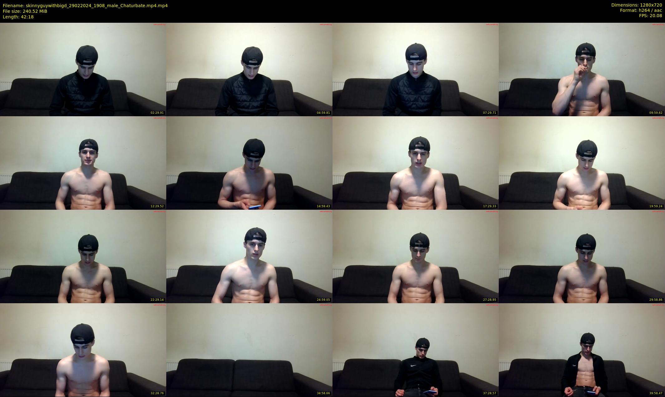 skinnyguywithbigd — 43 minute Chaturbate male cam show recording, 720p, Feb 29, 2024