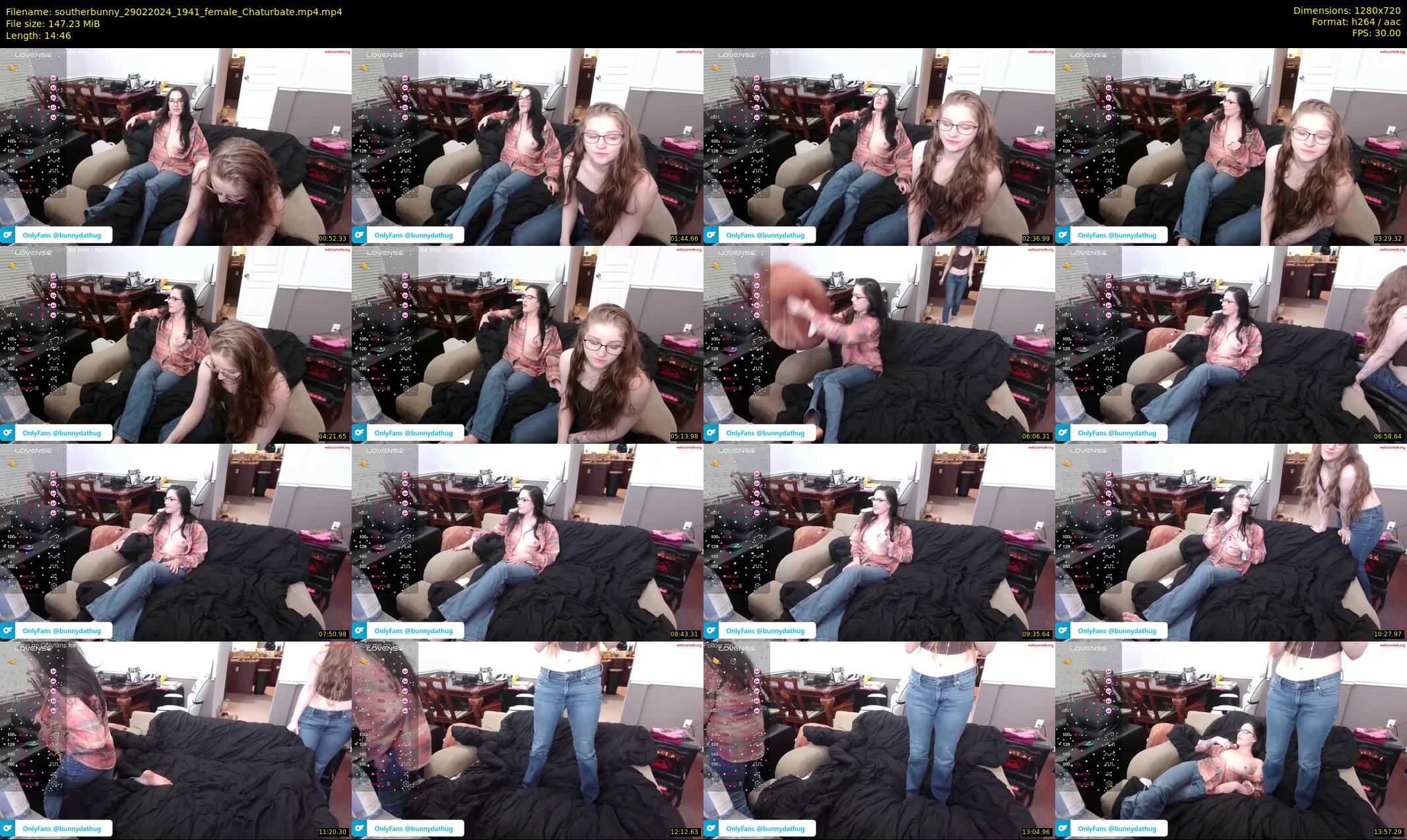 southerbunny — 15 minute Chaturbate female cam show recording, 720p, Feb 29, 2024