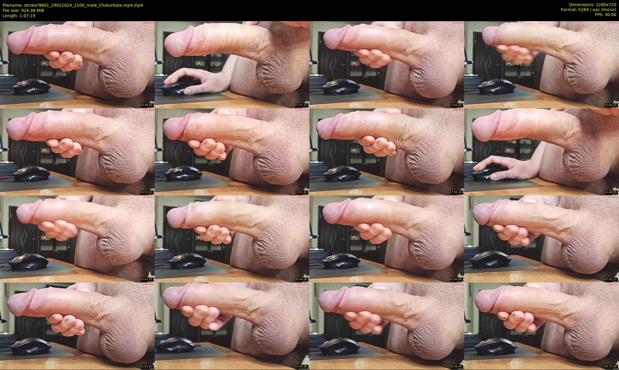 stroker9801 — 68 minute Chaturbate male cam show recording, 720p, Feb 29, 2024