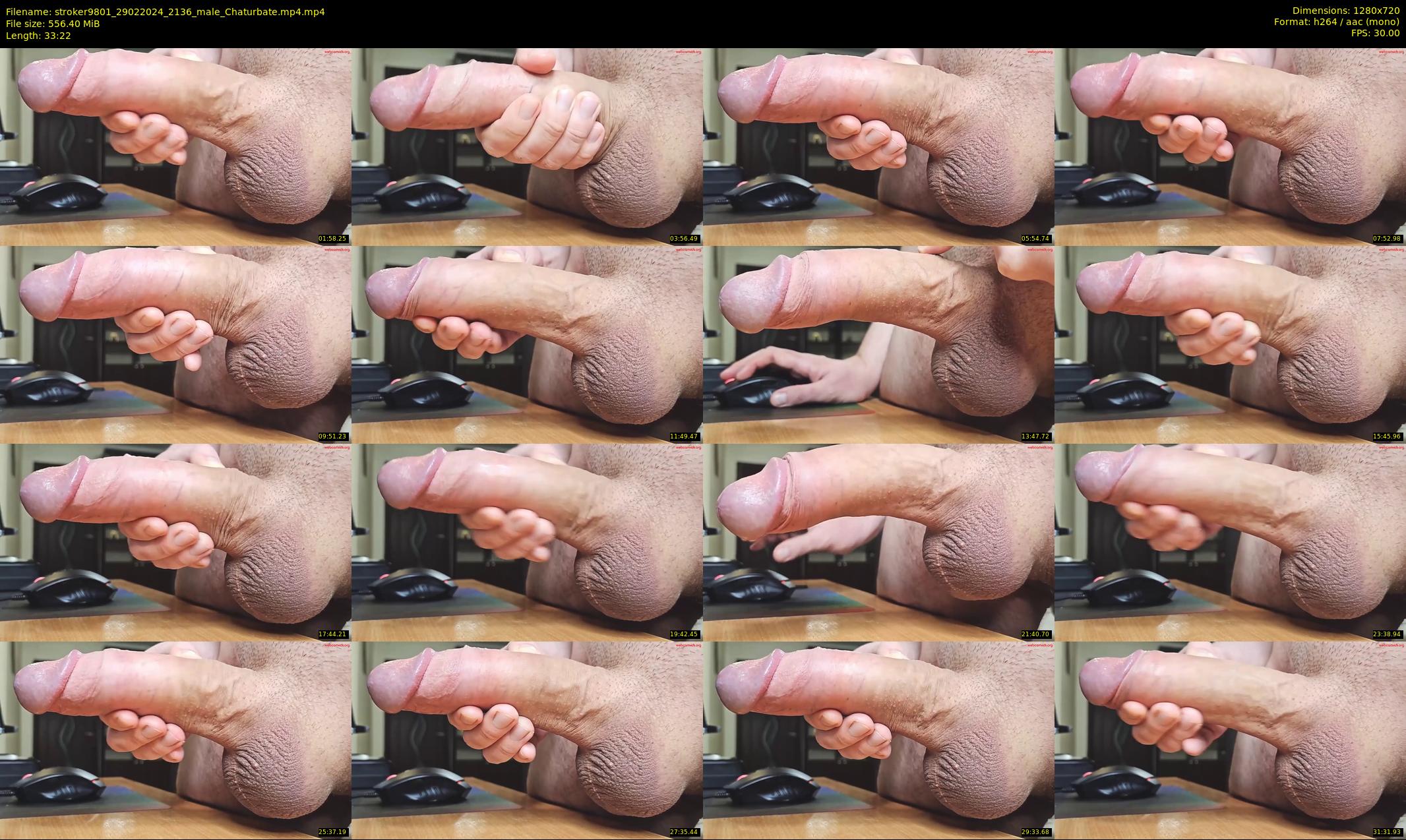stroker9801 — 34 minute Chaturbate male cam show recording, 720p, Feb 29, 2024
