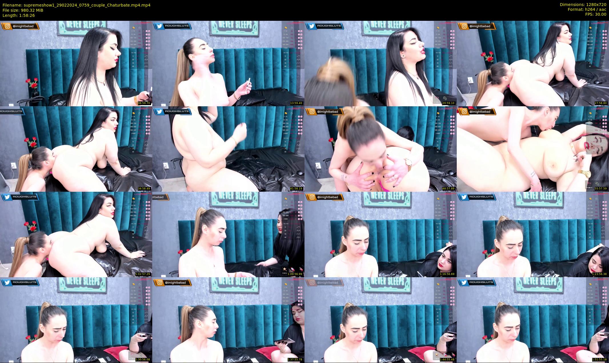 supremeshow1 — 119 minute Chaturbate couple cam show recording, 720p, Feb 29, 2024