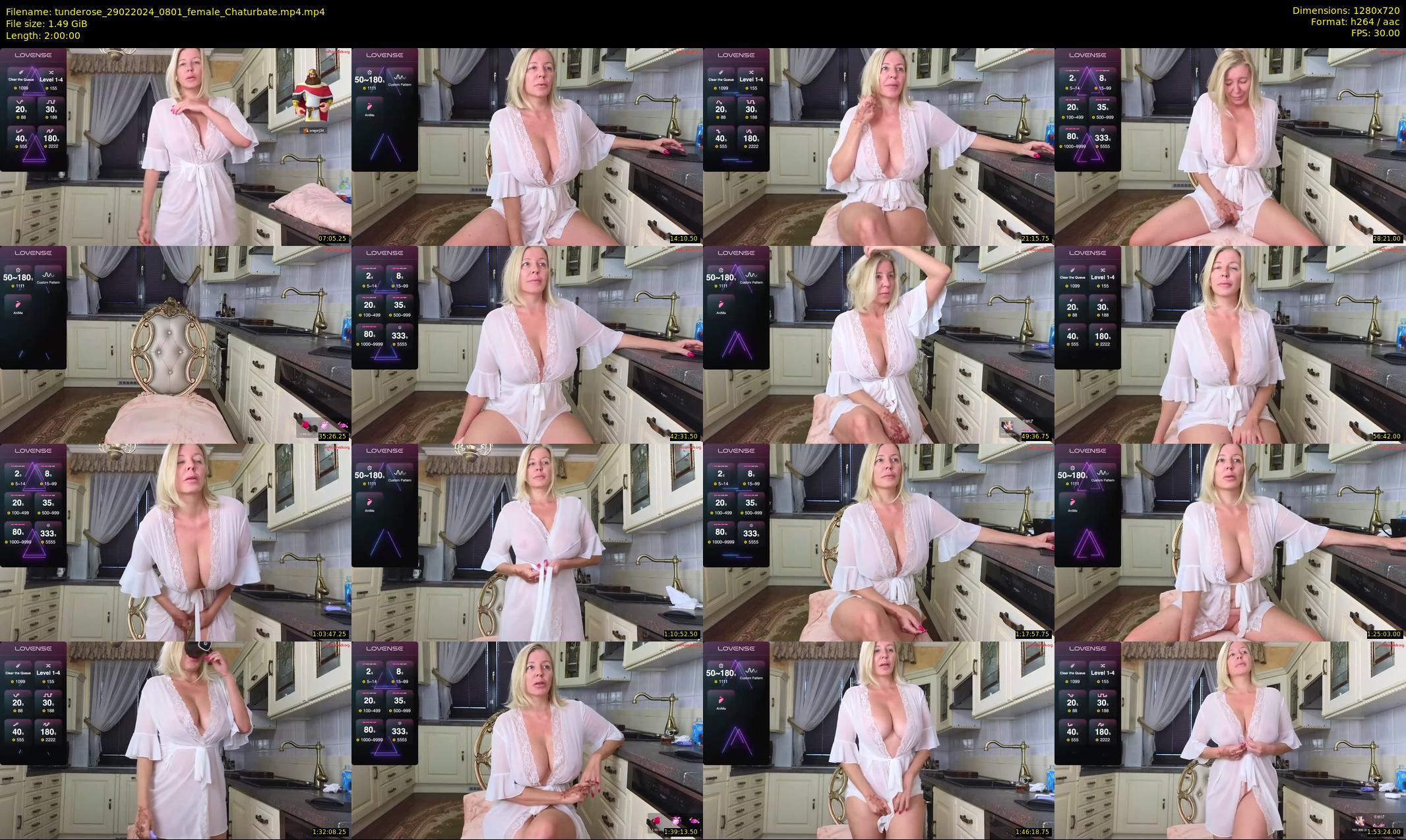 tunderose — 120 minute Chaturbate female cam show recording, 720p, Feb 29, 2024