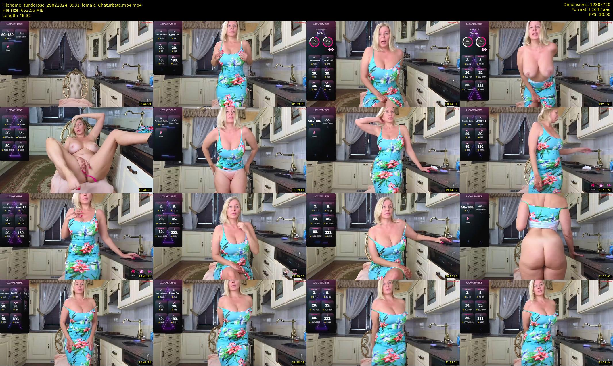 tunderose — 47 minute Chaturbate female cam show recording, 720p, Feb 29, 2024