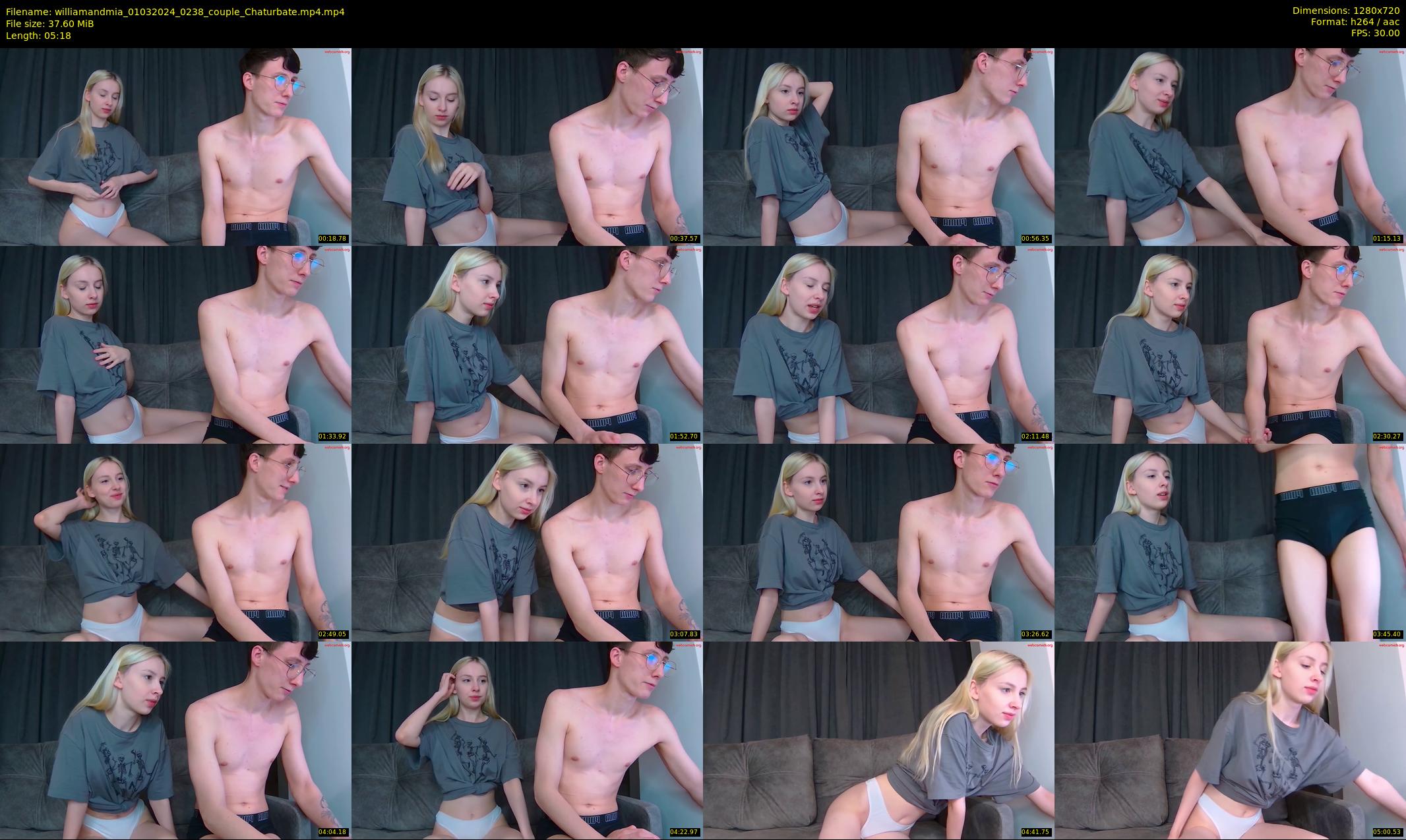 williamandmia — 6 minute Chaturbate couple cam show recording, 720p, Mar 1, 2024