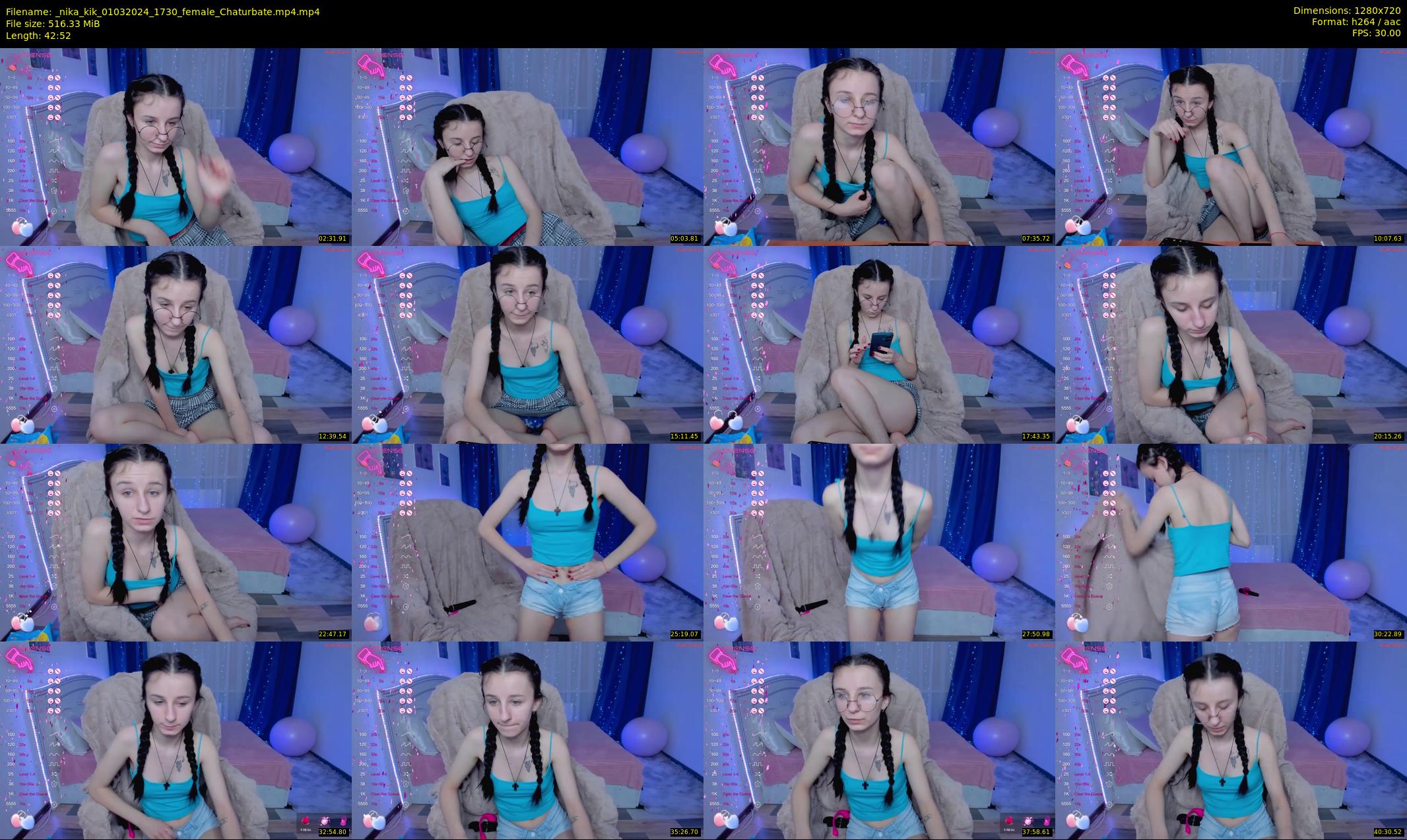 _nika_kik — 43 minute Chaturbate female cam show recording, 720p, Mar 1, 2024