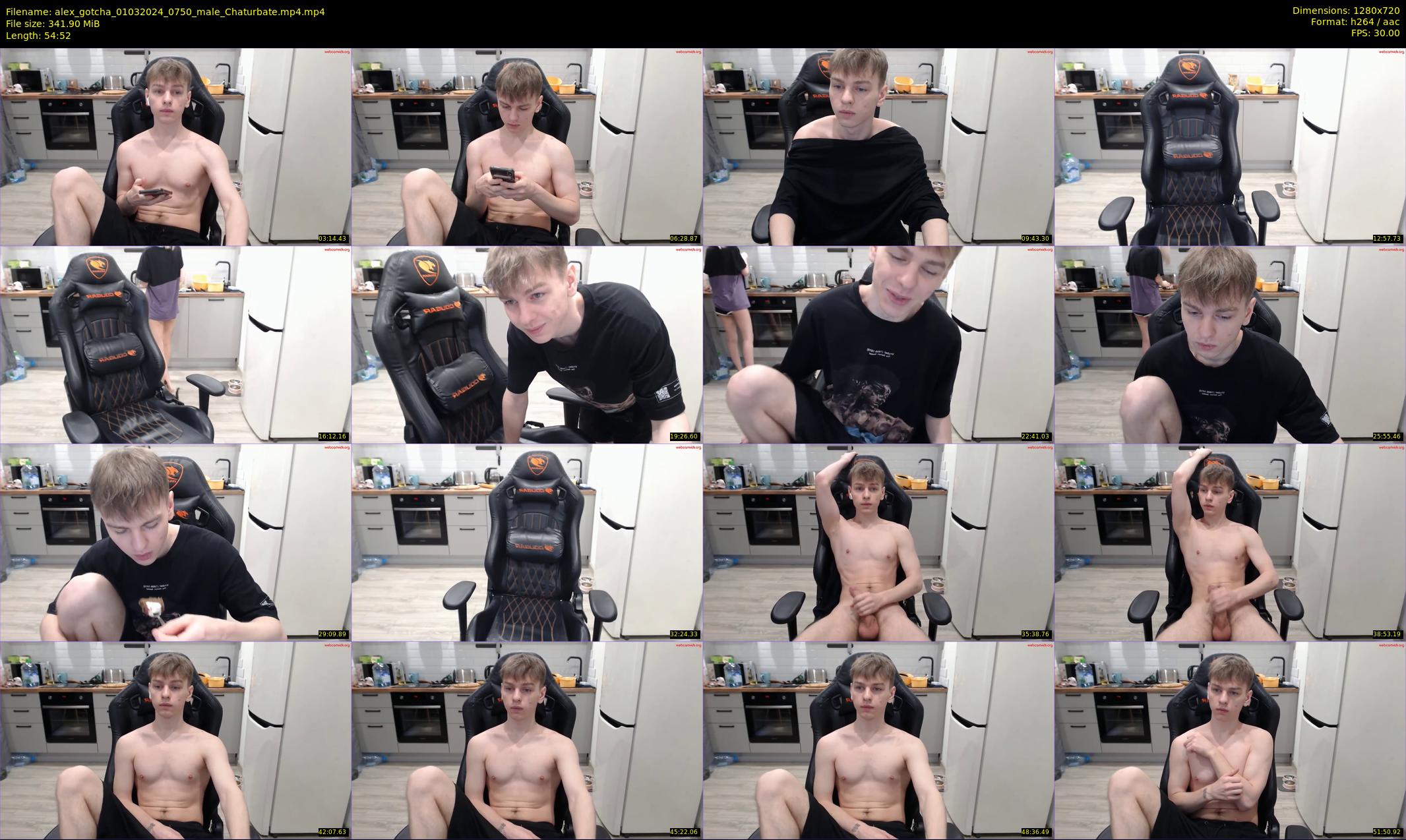 alex_gotcha — 55 minute Chaturbate male cam show recording, 720p, Mar 1, 2024