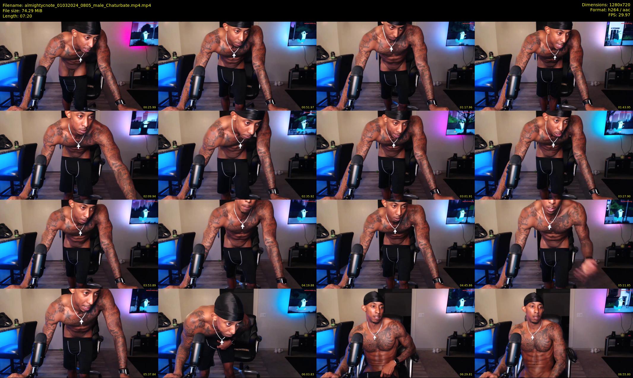 almightycnote — 8 minute Chaturbate male cam show recording, 720p, Mar 1, 2024