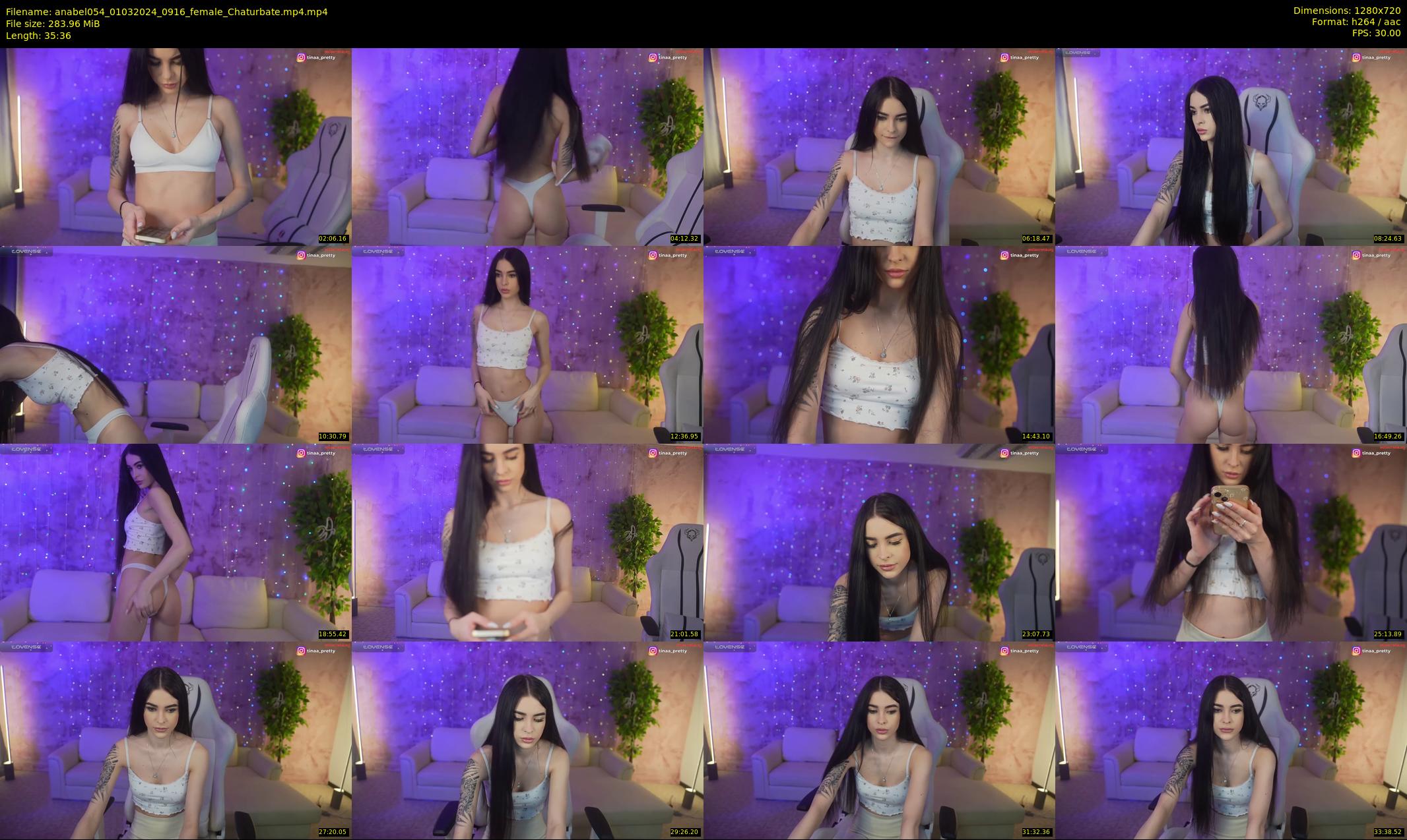 anabel054 — 36 minute Chaturbate female cam show recording, 720p, Mar 1, 2024