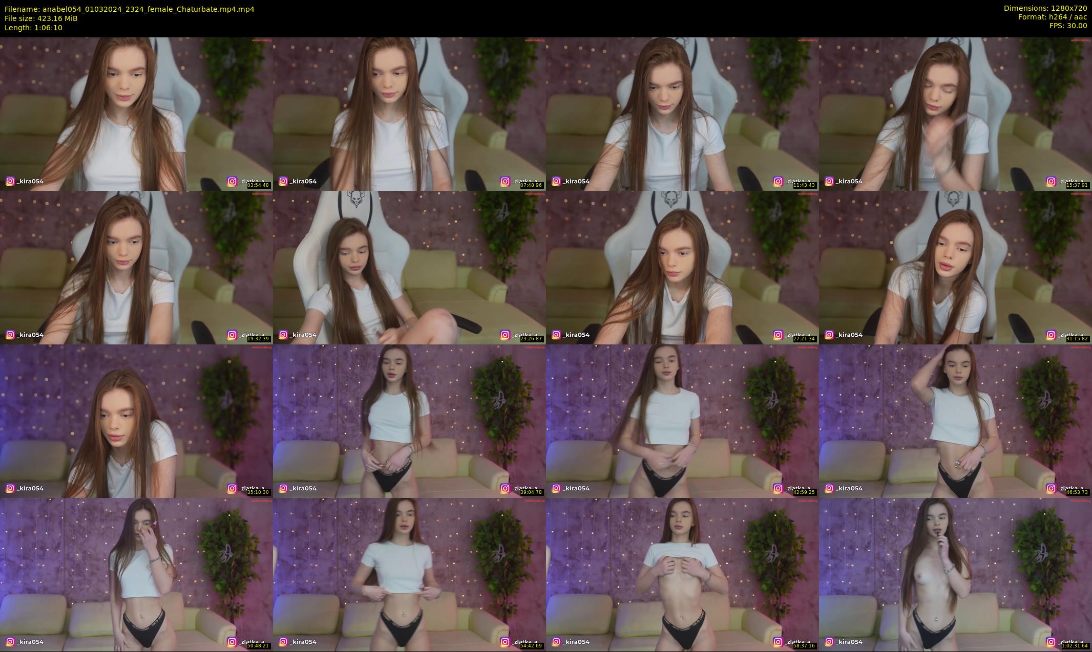 anabel054 — 67 minute Chaturbate female cam show recording, 720p, Mar 1, 2024