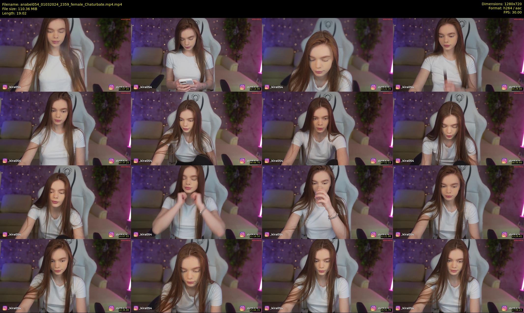 anabel054 — 20 minute Chaturbate female cam show recording, 720p, Mar 1, 2024