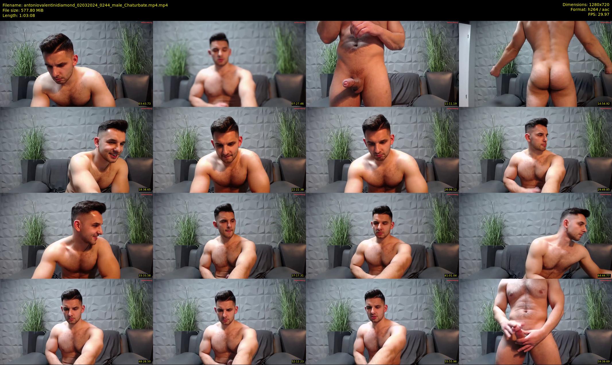 antoniovalentinidiamond — 64 minute Chaturbate male cam show recording, 720p, Mar 2, 2024