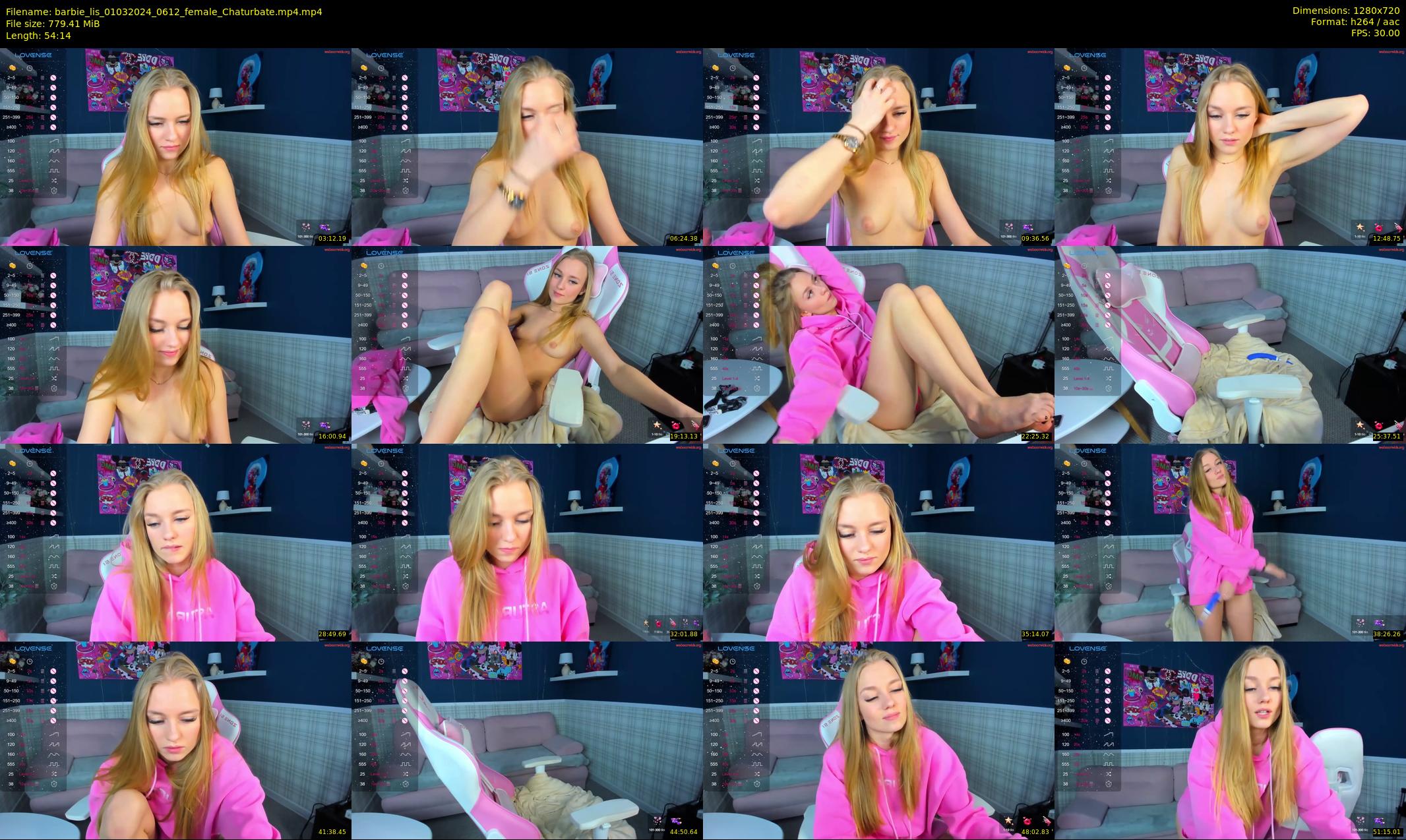barbie_lis — 55 minute Chaturbate female cam show recording, 720p, Mar 1, 2024
