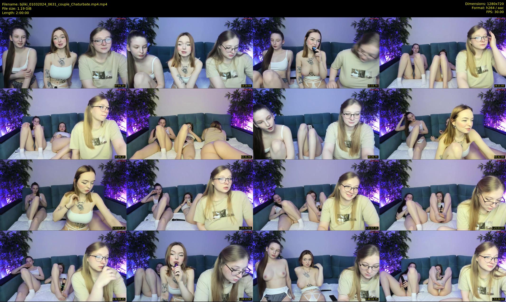 bjliki — 120 minute Chaturbate couple cam show recording, 720p, Mar 1, 2024
