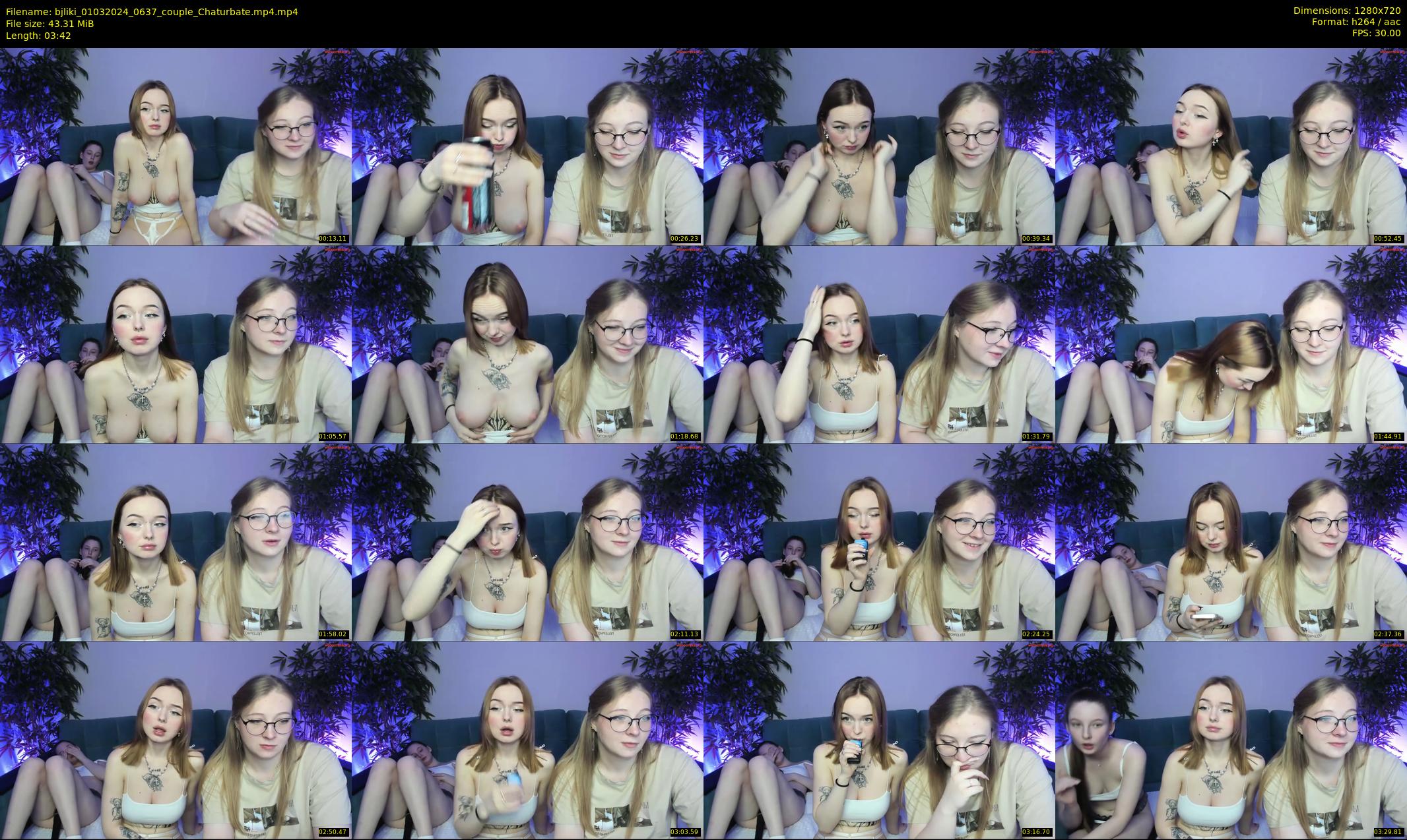bjliki — 4 minute Chaturbate couple cam show recording, 720p, Mar 1, 2024