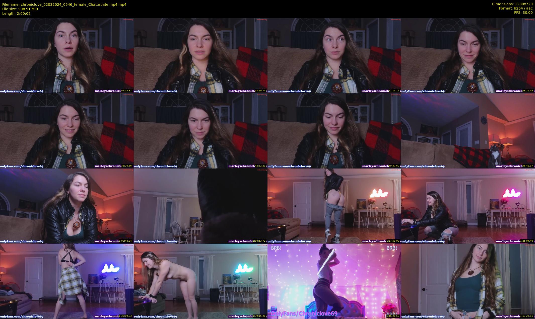 chroniclove — 121 minute Chaturbate female cam show recording, 720p, Mar 2, 2024