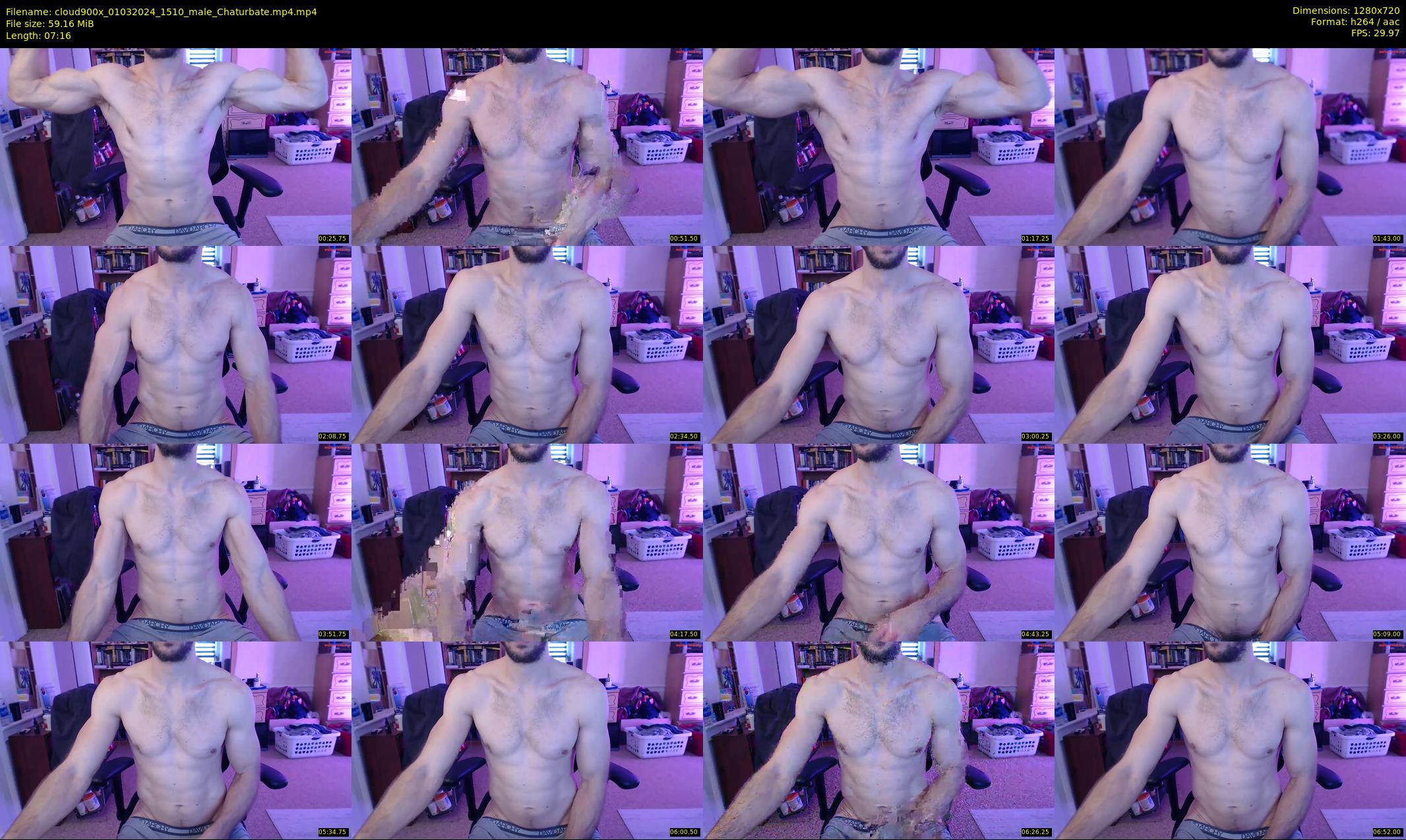 cloud900x — 8 minute Chaturbate male cam show recording, 720p, Mar 1, 2024