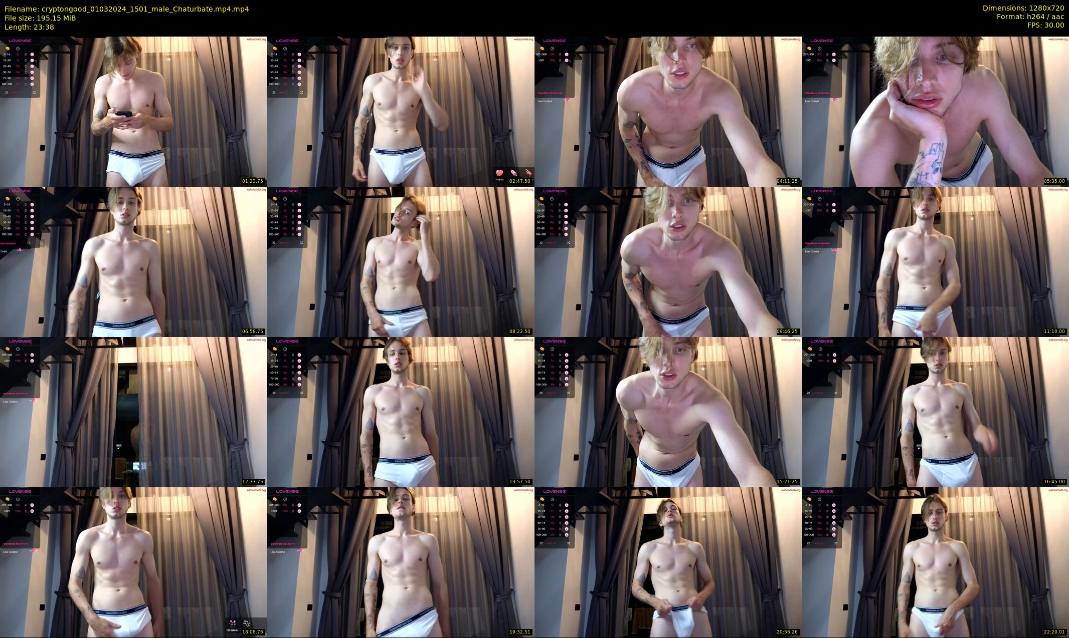 cryptongood — 24 minute Chaturbate male cam show recording, 720p, Mar 1, 2024