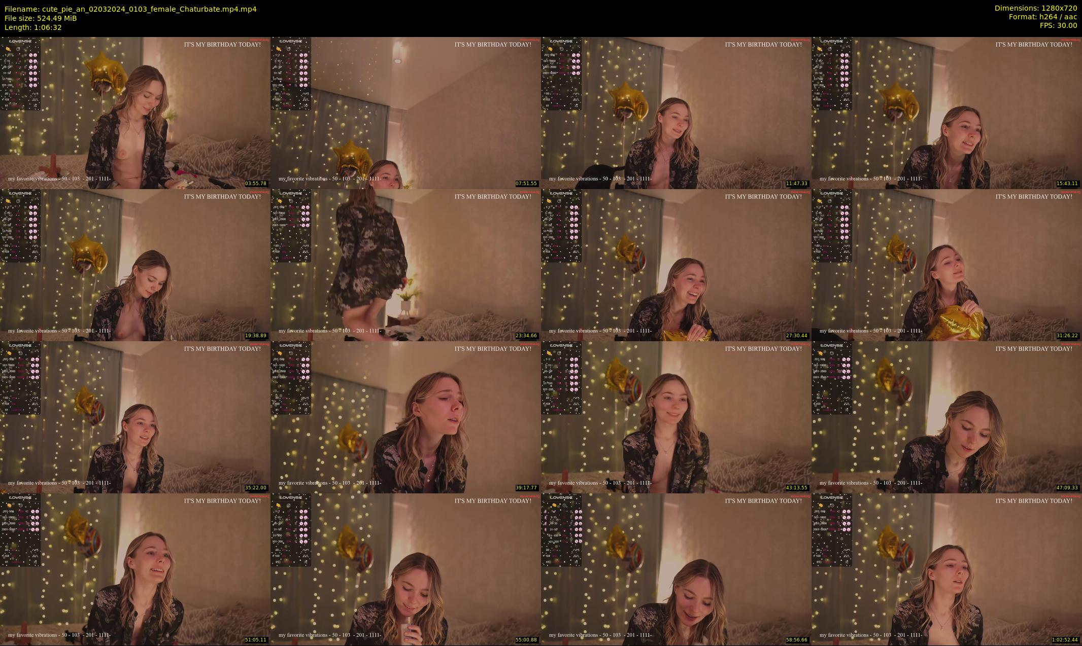 cute_pie_an — 67 minute Chaturbate female cam show recording, 720p, Mar 2, 2024