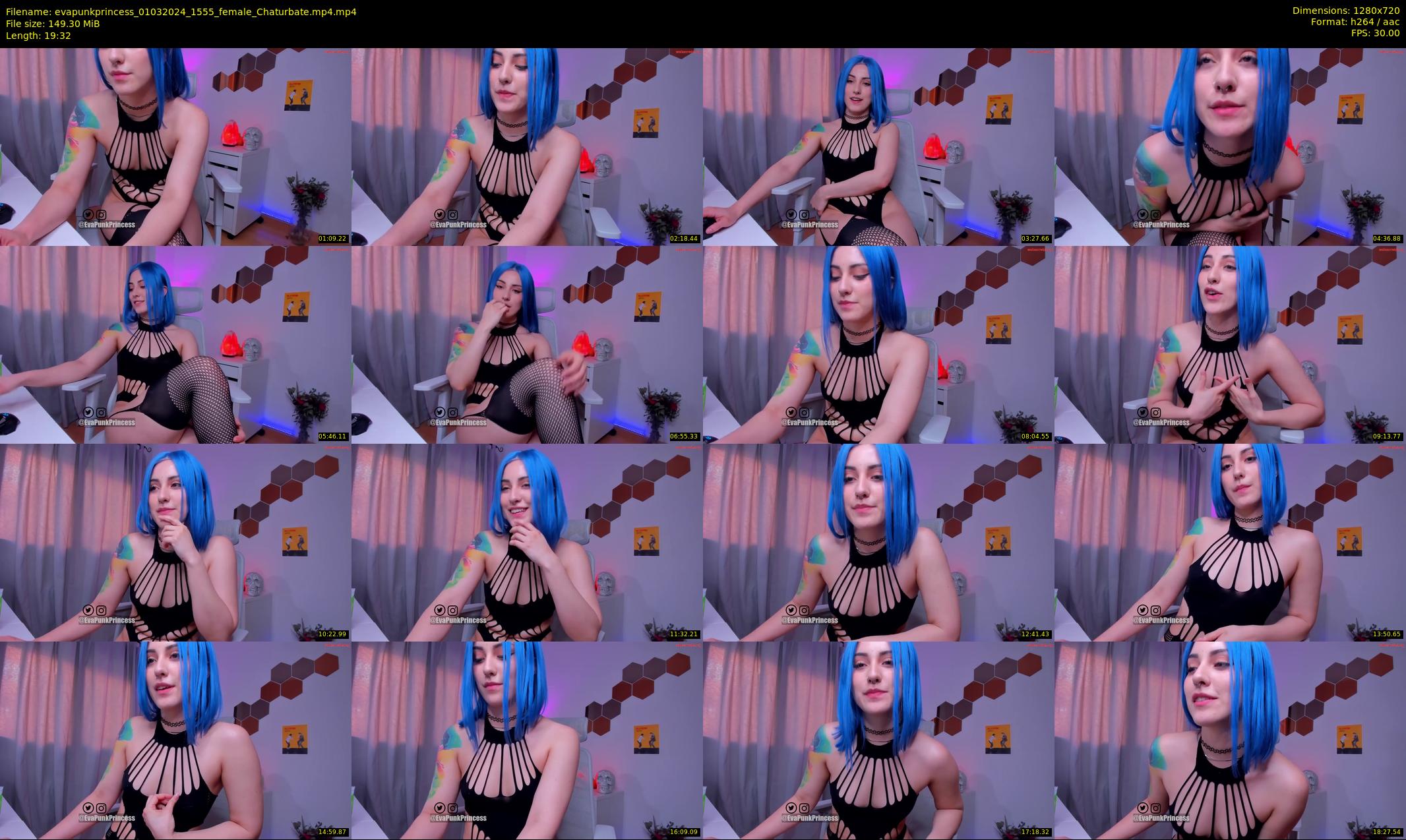 evapunkprincess — 20 minute Chaturbate female cam show recording, 720p, Mar 1, 2024